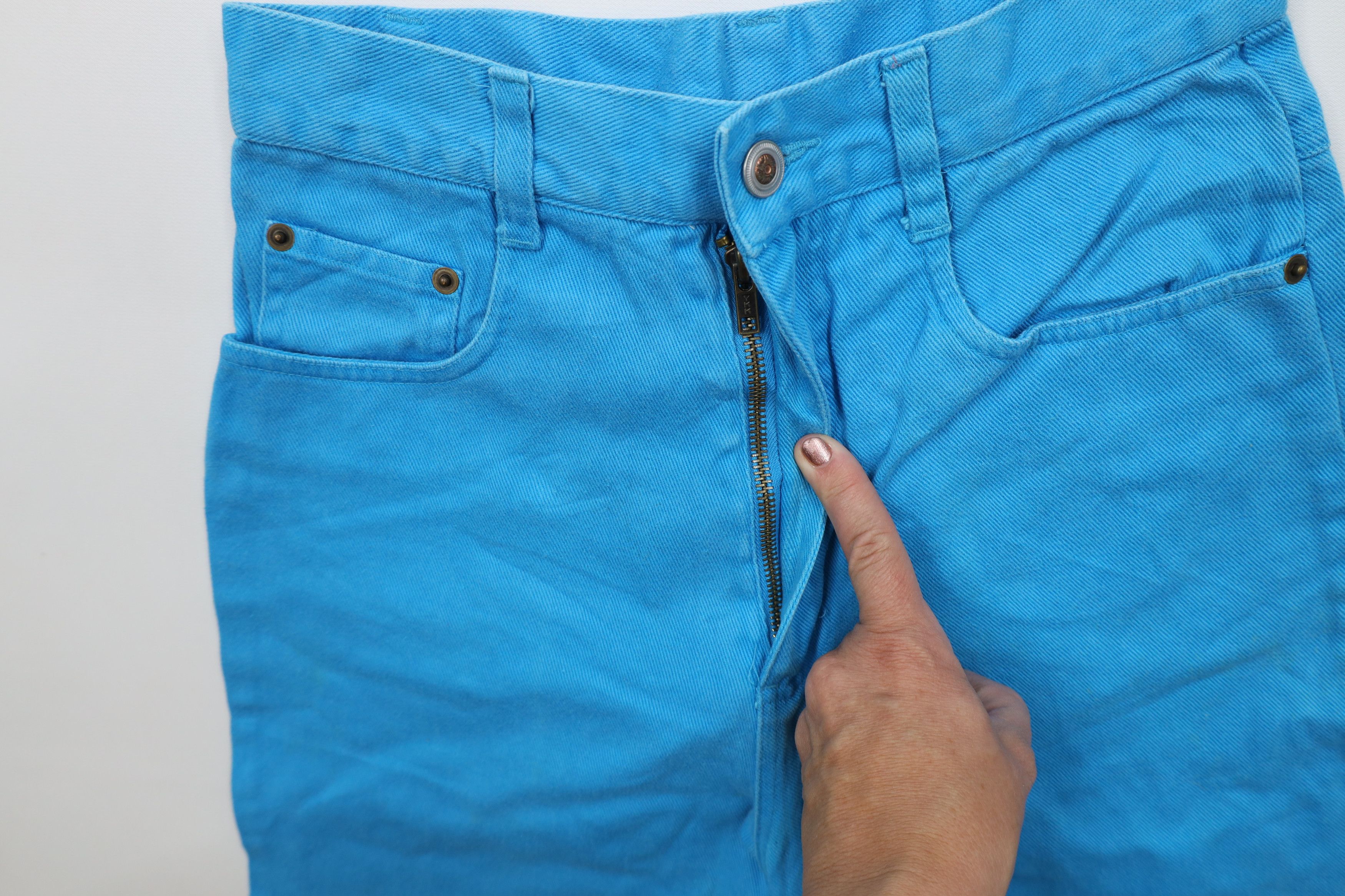 Vintage Vintage 90s Streetwear Denim Jean Shorts Jorts Blue Cotton Size 26" / US 2 / IT 38 - 7 Thumbnail