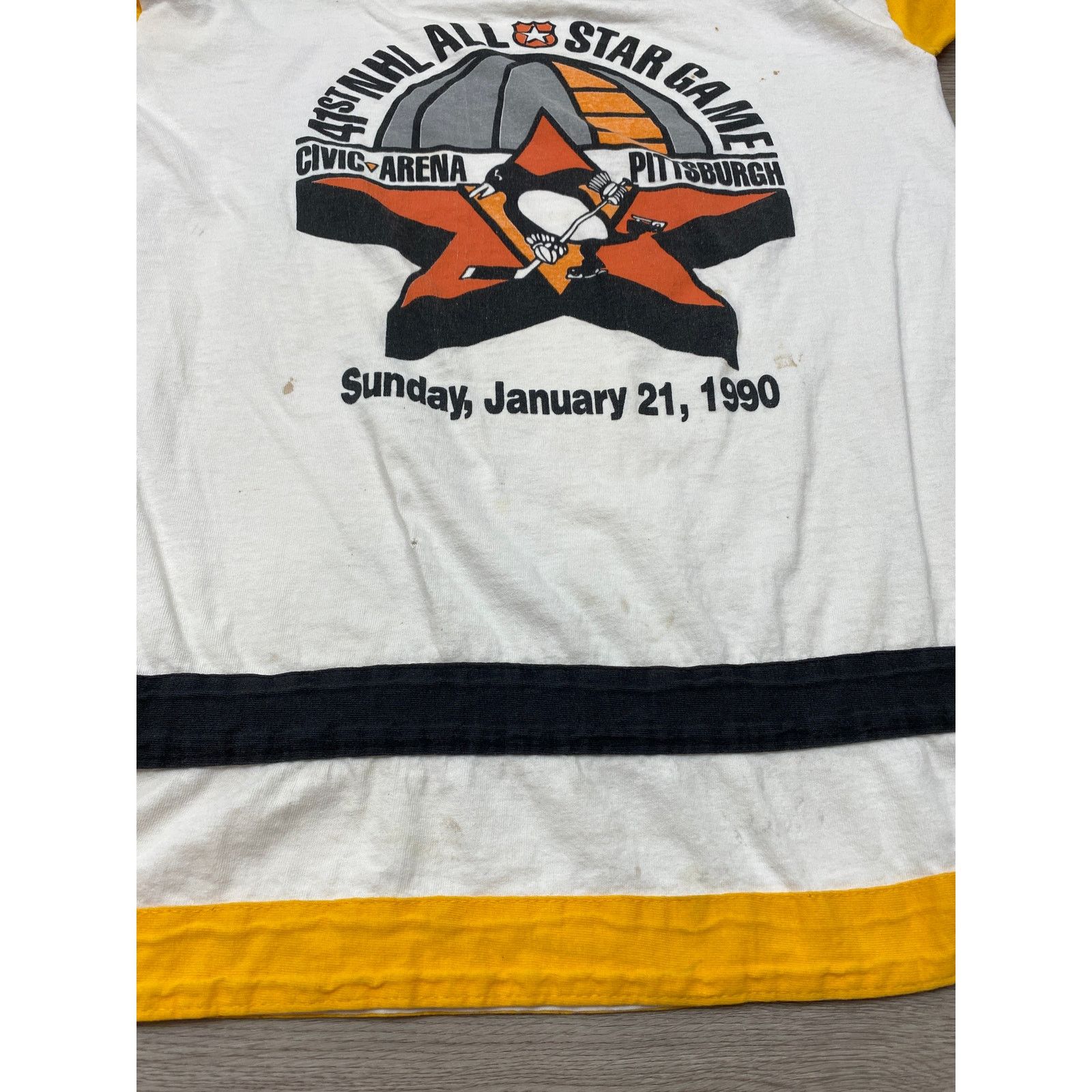 VTG 1990 Pittsburgh Penguins 41st NHL Allstar Game Men's M.