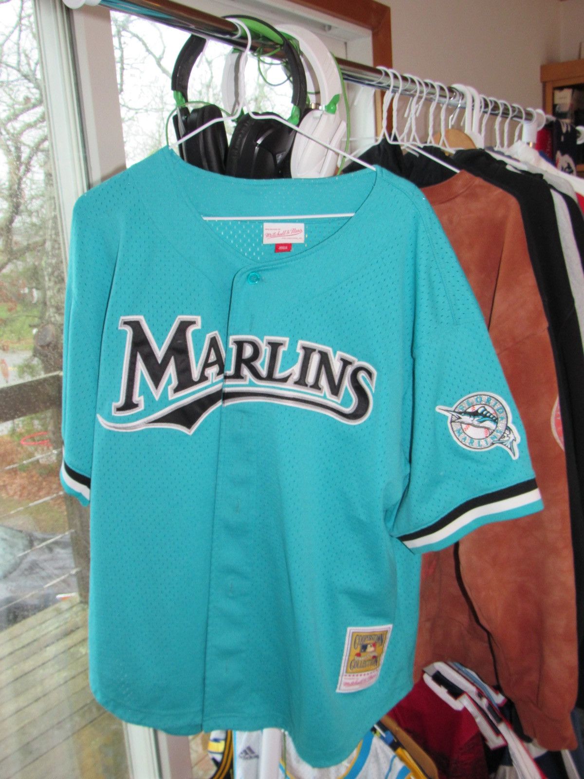Mitchell & Ness Mitchell and Ness Dawson Marlins Jersey Size US XL / EU 56 / 4 - 4 Thumbnail