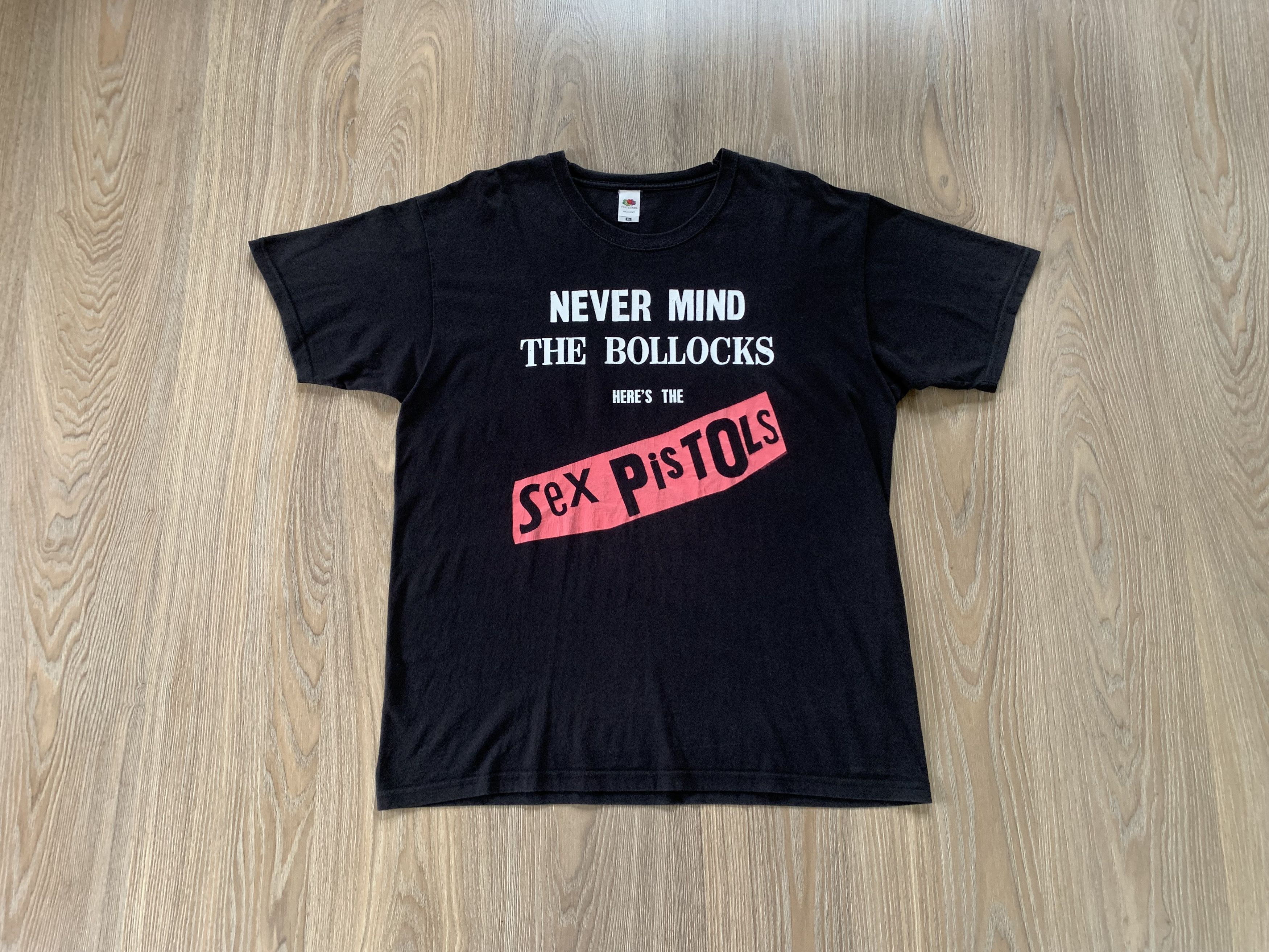 Band Tees × Fruit Of The Loom × Vintage Vintage Sex Pistols Never Mind T-Shirt Size US XL / EU 56 / 4 - 1 Thumbnail