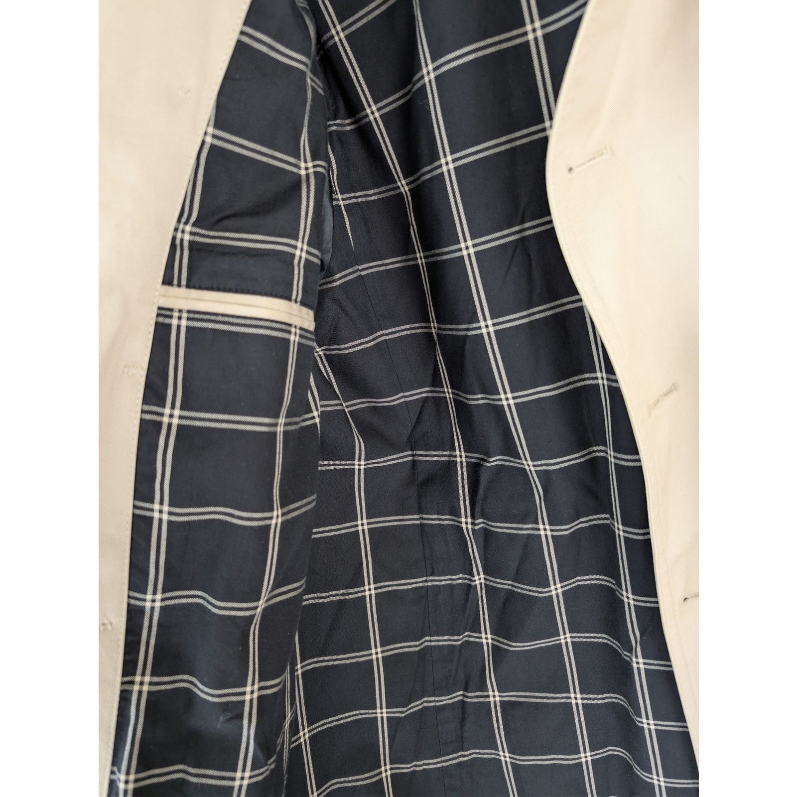 Sandro o1rshd1 CC20 double-breasted belted trench coat in beige Size US L / EU 52-54 / 3 - 9 Thumbnail