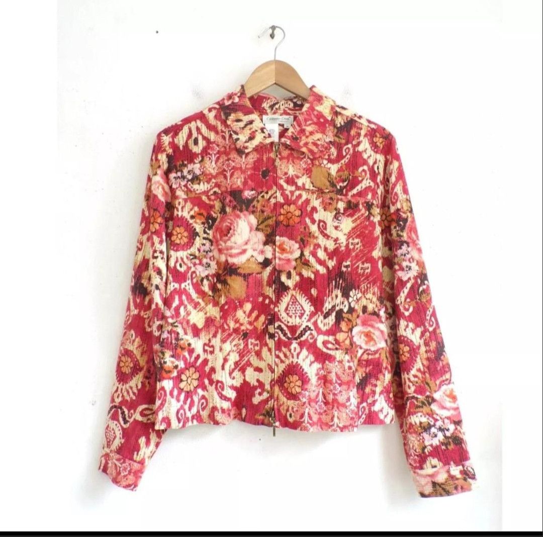 Coldwater Creek True Vintage Coldwater Creek Tapestry Floral Jacket Size M / US 6-8 / IT 42-44 - 1 Thumbnail