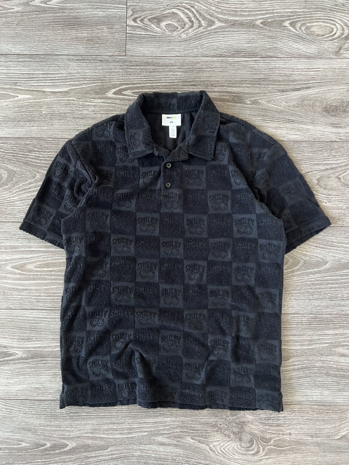 H&M × Other H&M x Smile Mens Textured Polo Shirt Tee‼️ Size US S / EU 44-46 / 1 - 12 Thumbnail
