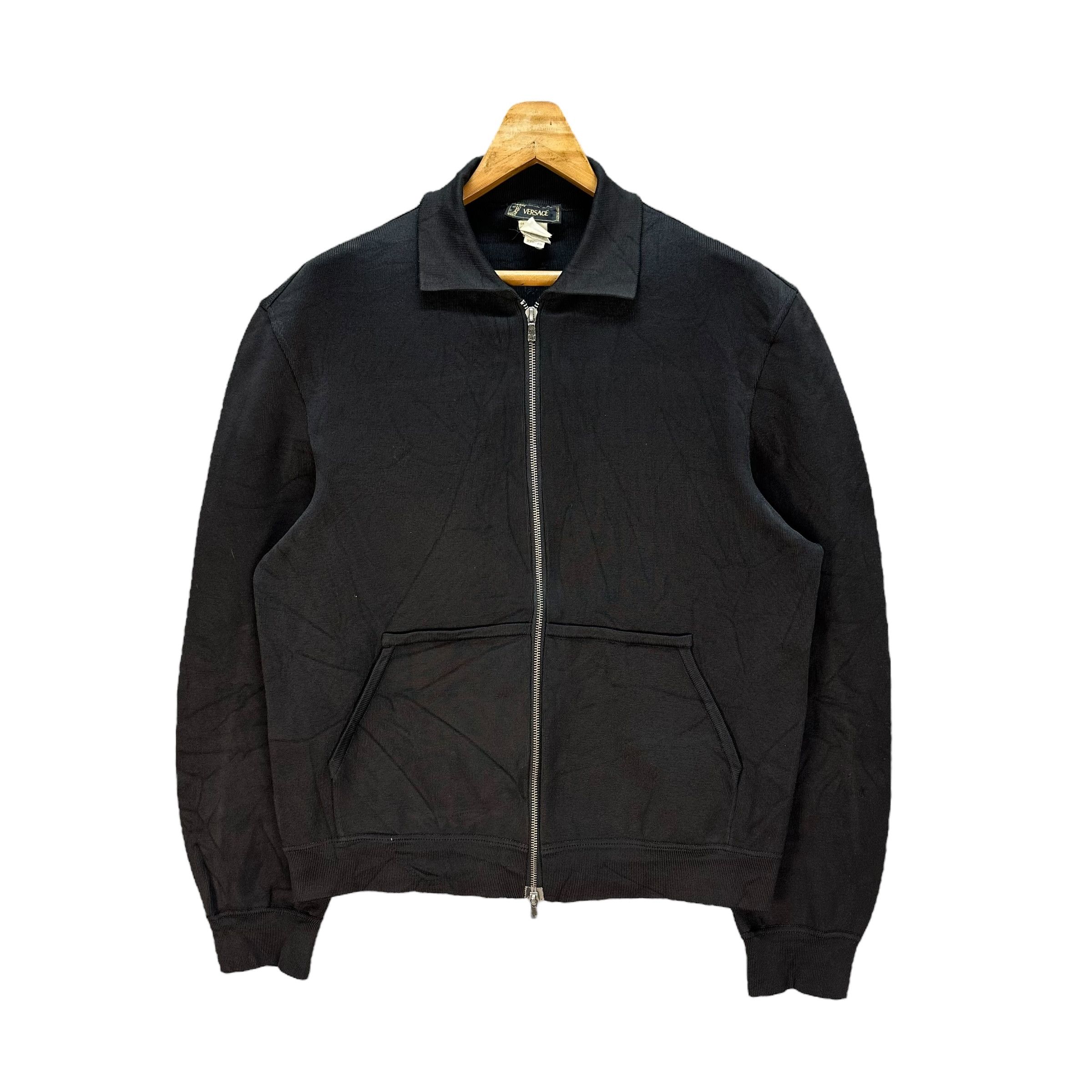 Versace Vintage VERSACE Collared Casual Sweater Jacket #73-1439 Size US L / EU 52-54 / 3 - 1 Thumbnail