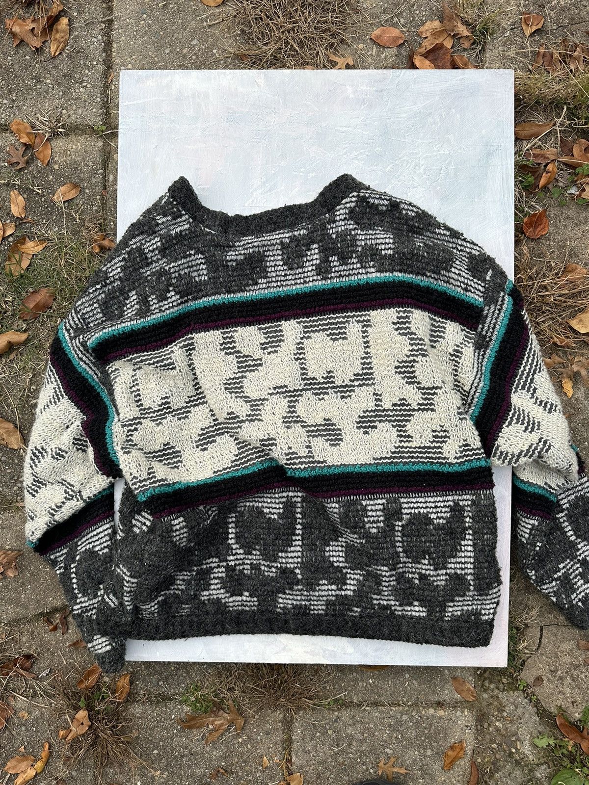 Coogi × Vintage Crazy vintage coogi style 3 button lined lamb wool cardigan Size US L / EU 52-54 / 3 - 5 Thumbnail
