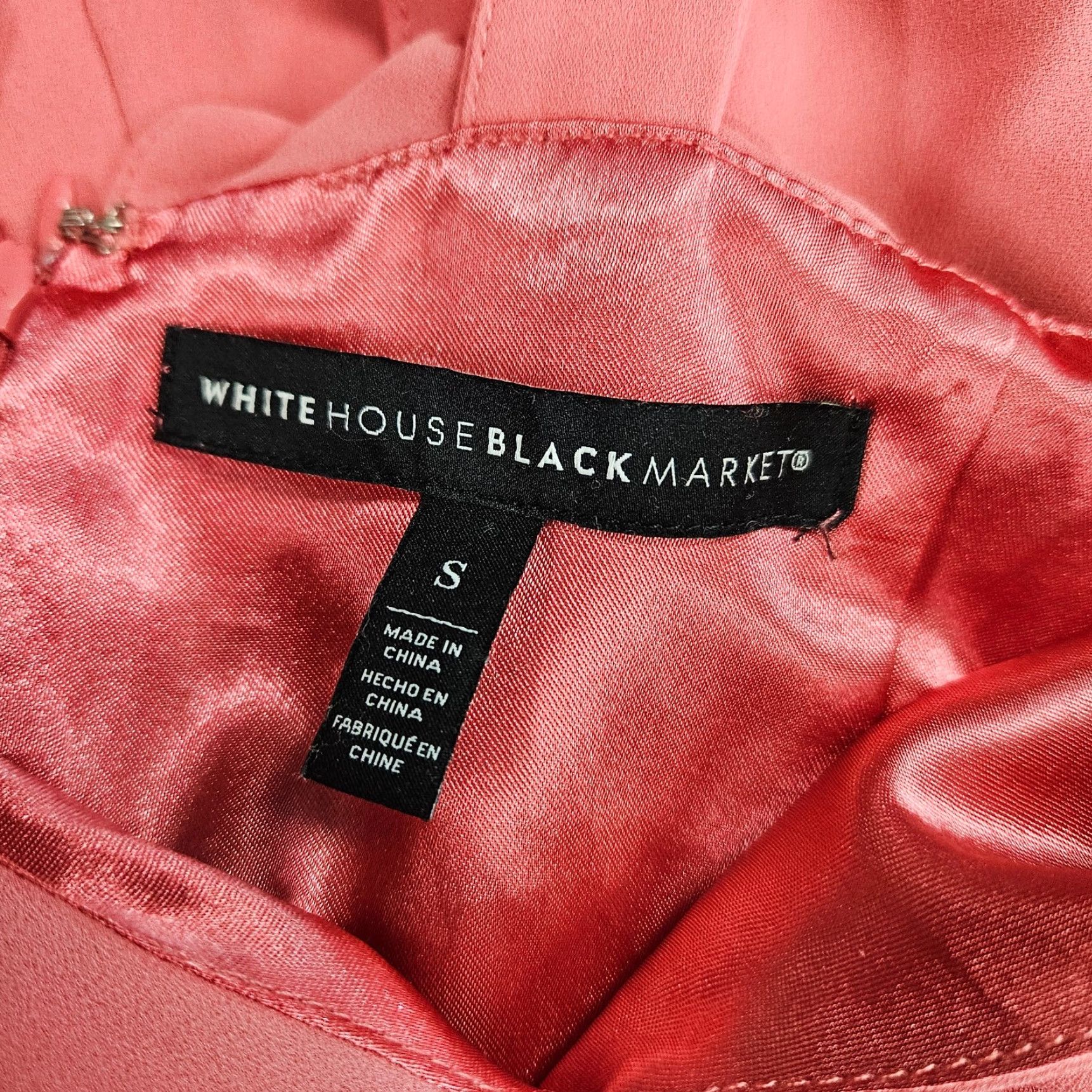 White House Black Market White House Black Market Womens Sleeveless V-Neck Shift Dress Sz Small Tea Rose Size S / US 4 / IT 40 - 6 Thumbnail