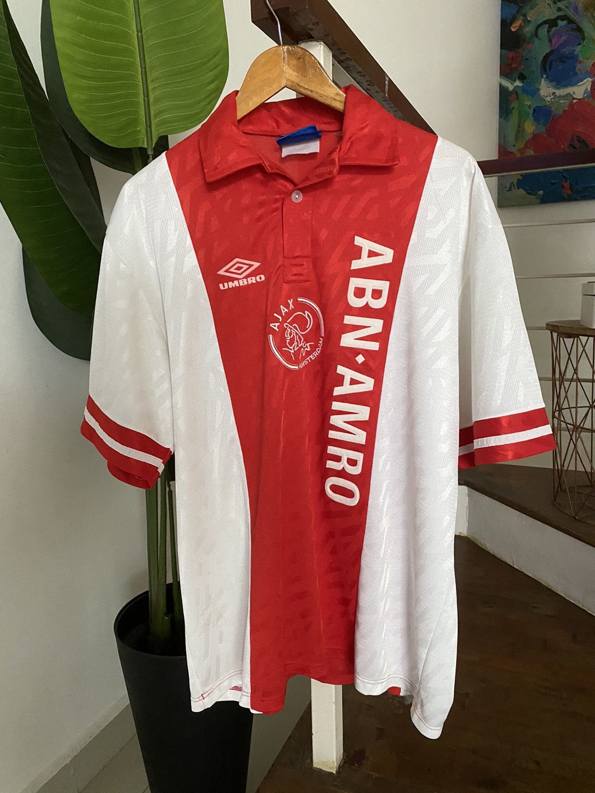 Umbro Vintage MADE IN ENGLAND AJAX 1993-1994 umbro Jersey Soccer Size US L / EU 52-54 / 3 - 2 Thumbnail