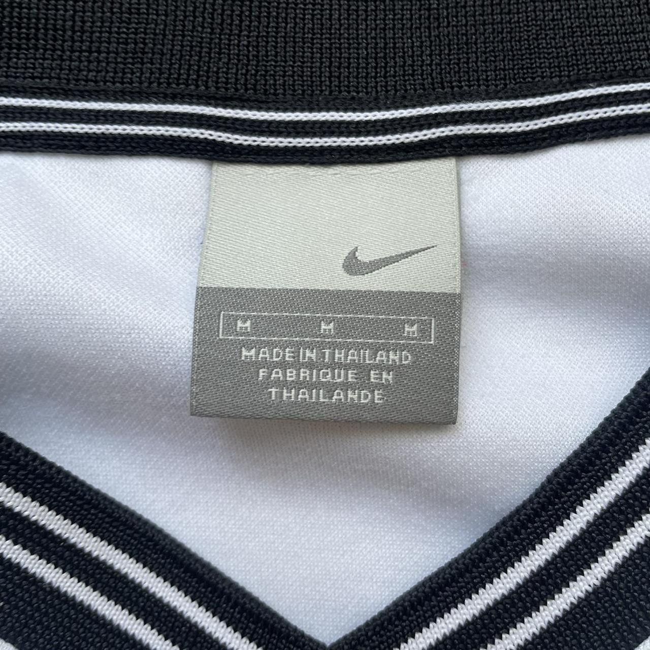 Nike × Vintage Vintage Y2K White Black Nike Center Swoosh Jersey Size US M / EU 48-50 / 2 - 3 Thumbnail