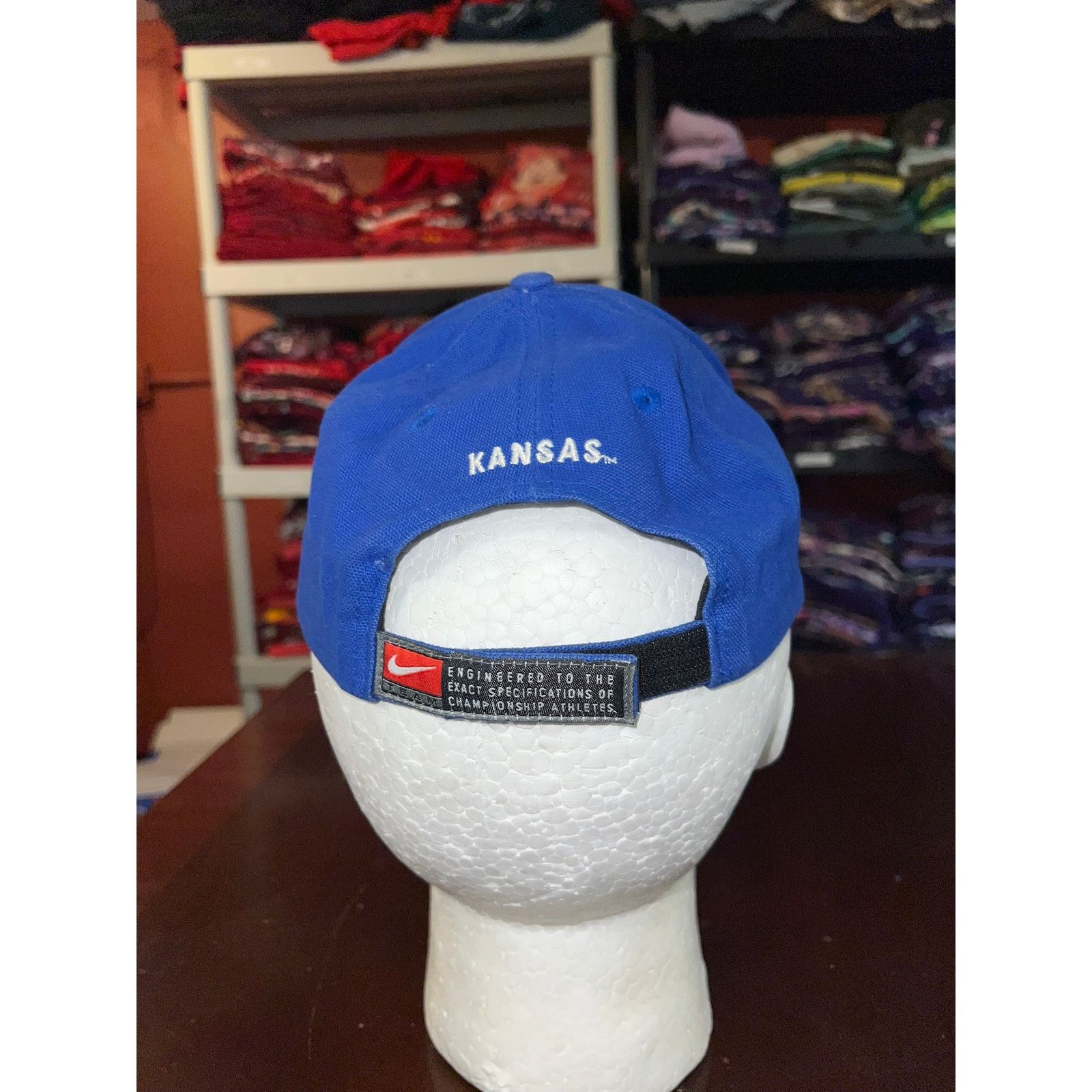 Nike Kansas University Hat Nike Team College Blue Jayhawks Cap Size ONE SIZE - 4 Thumbnail