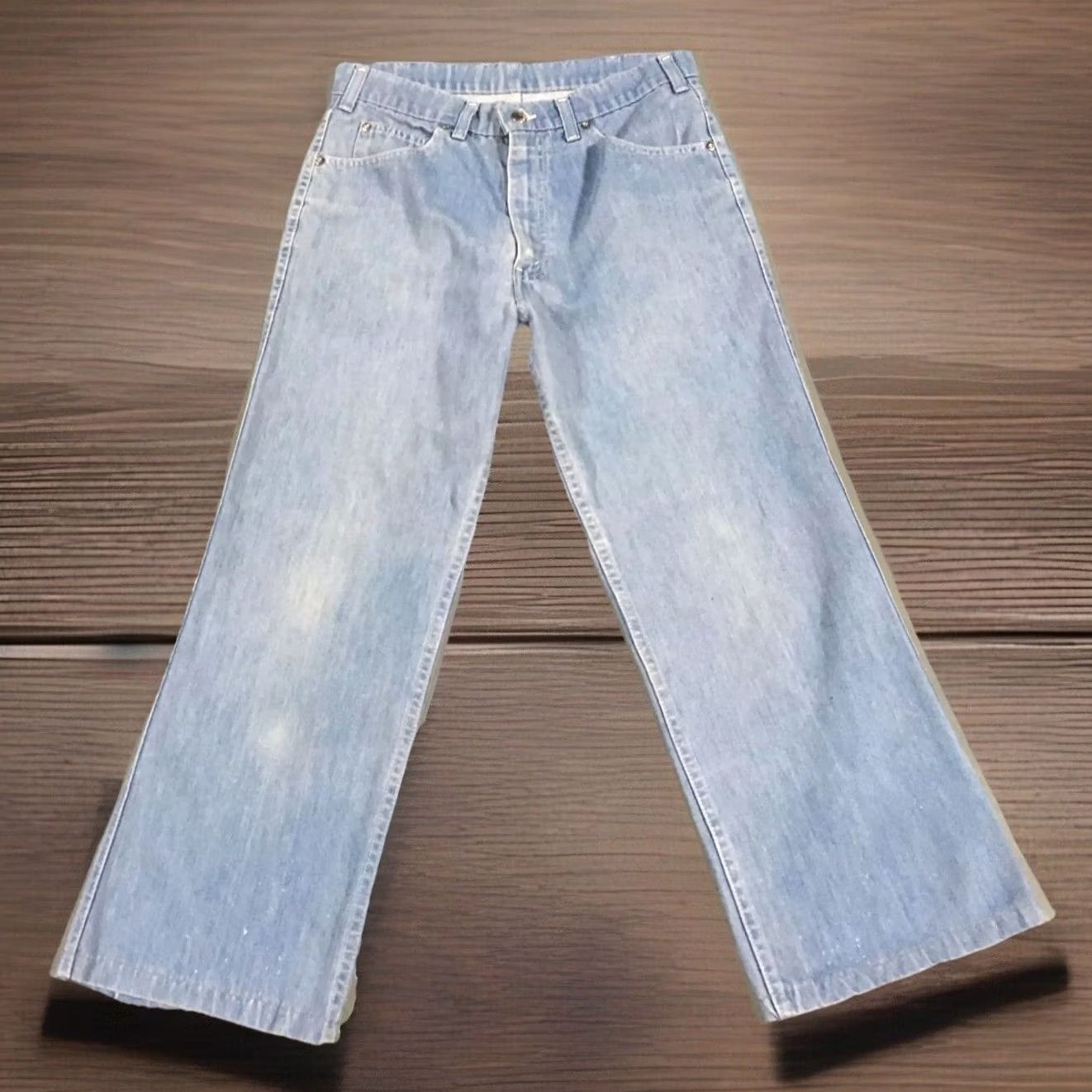 Vintage VINTAGE Levi’s Jeans Talon 42 Zipper 70s 31 Inseam 25.5 Denim Blue Hippy 1970s Mens Womens Girls Boys Regular 70s Size US 31 - 2 Thumbnail