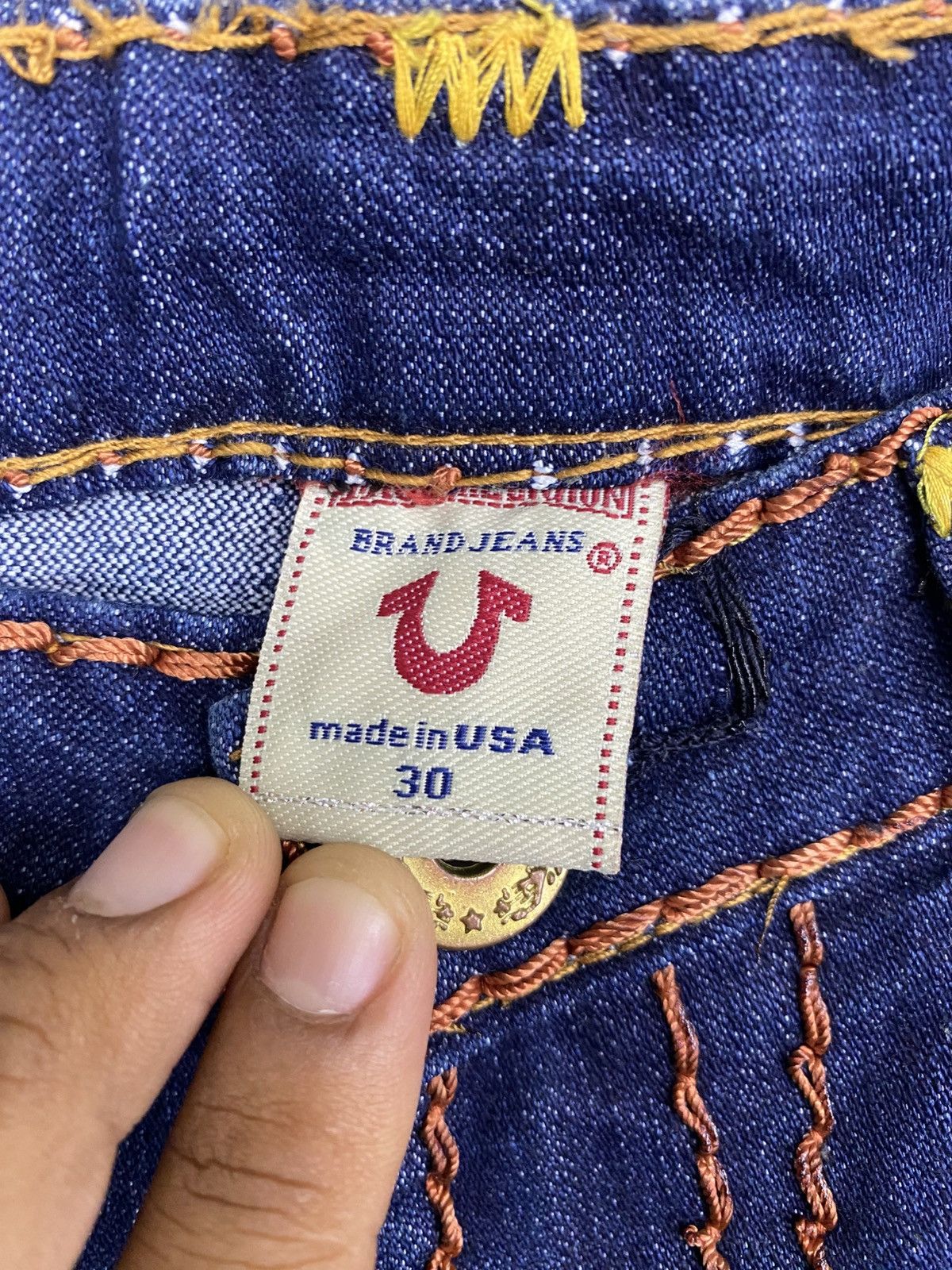 True Religion RARE🔥TRUE RELIGION BILLY BIG T “MADE IN USA” Size US 30 / EU 46 - 8 Thumbnail