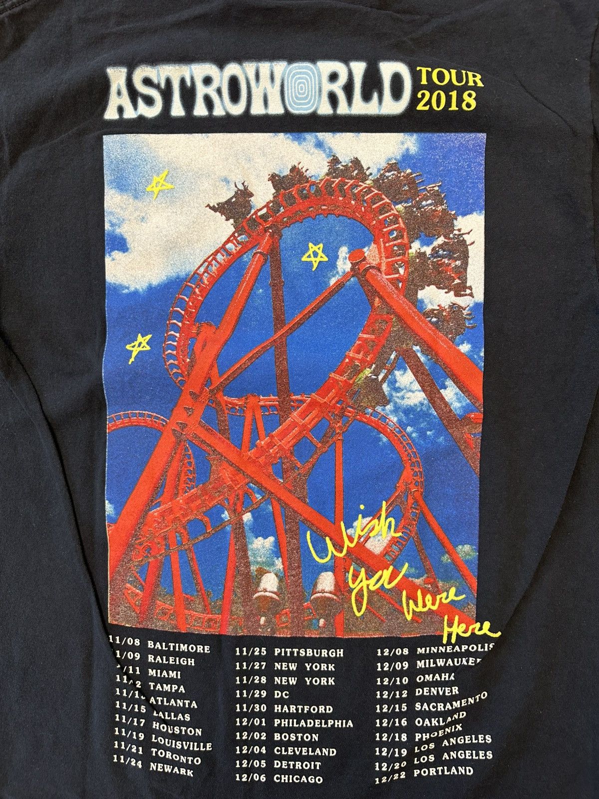 Travis Scott 2019 Travis Scott Astroworld Roller Coaster Tee Size US M / EU 48-50 / 2 - 2 Thumbnail