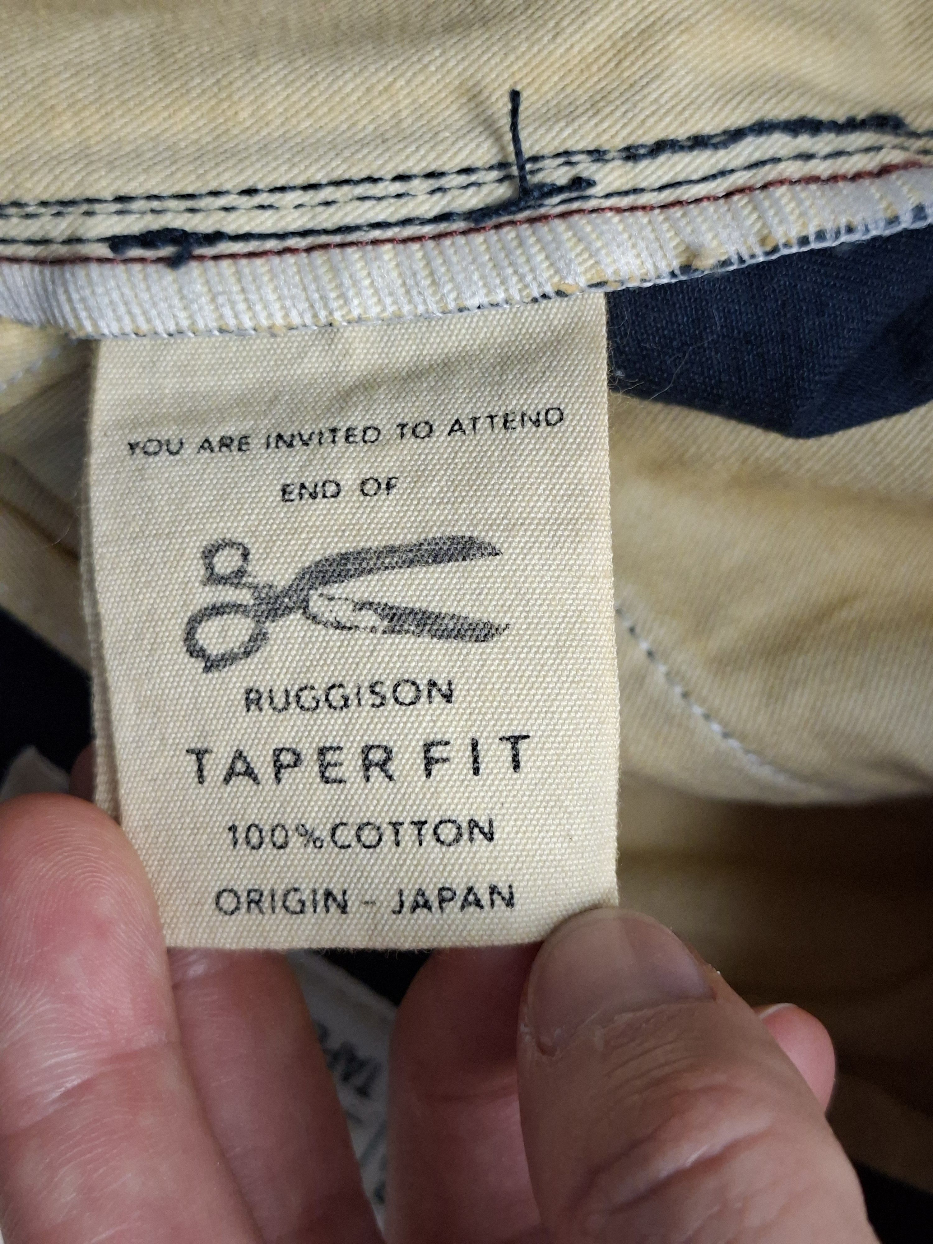 Japanese Brand Red Ruggison Razor Tapered Selvedge Chinos Okayama Japan Size US 33 - 14 Thumbnail