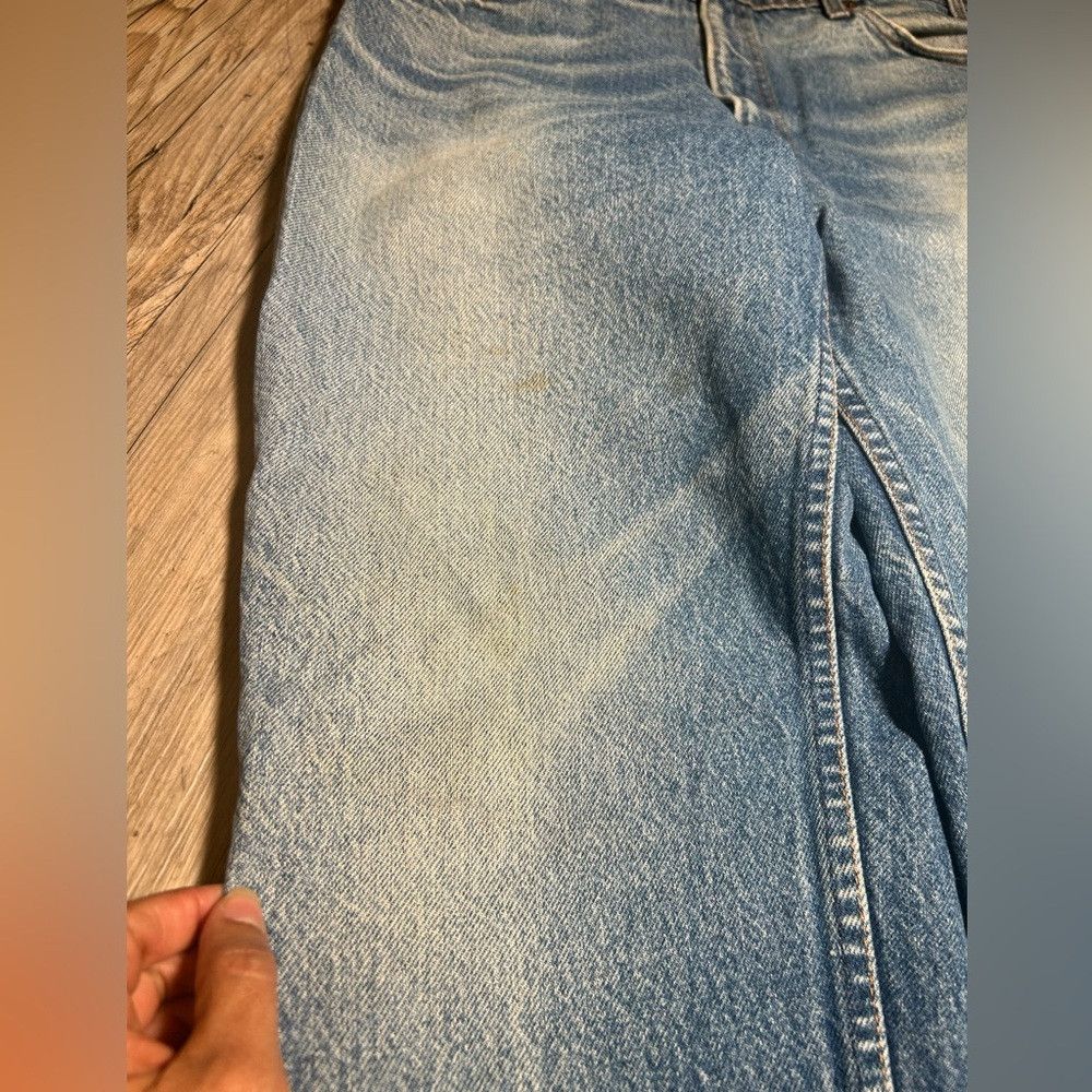 Levi's Vintage Clothing 80s Levis Light Wash 550 Jeans Orange Tab USA Made Faded Di Size US 33 - 9 Thumbnail
