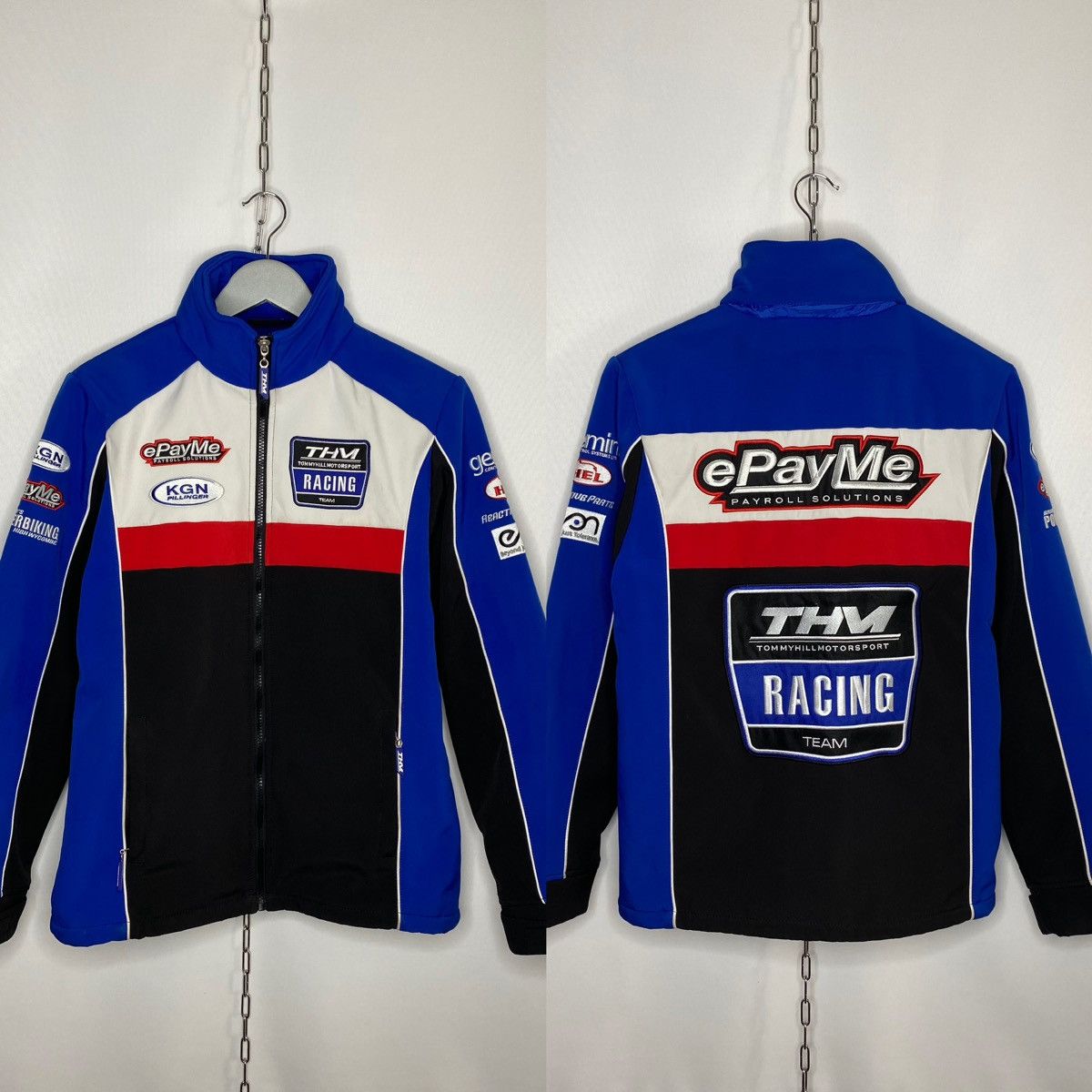 THM TOMMY HILL Motorsport Big Logo Sponsors Full Zip Jacket