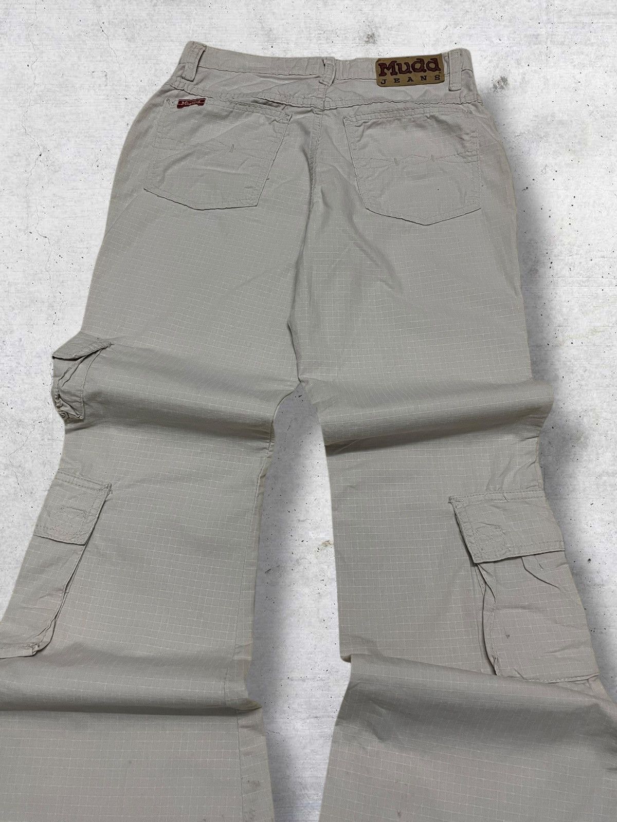 GOA VINTAGE MUDD GENERATION JAPAN DESIGNER 90S CARGO FLARED PANT Size US 27 - 11 Thumbnail
