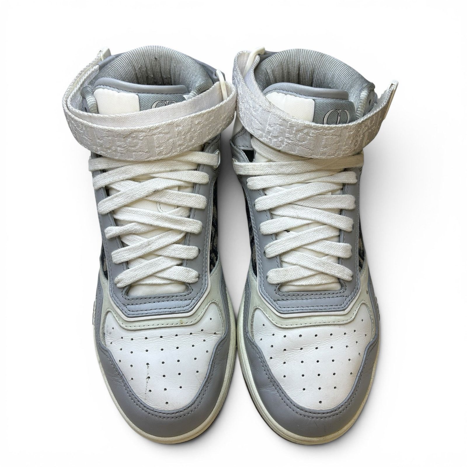 Dior Dior B27 High ‘Grey’ Oblqiue Sneakers | Size 6M Size US 6 / EU 39 - 4 Thumbnail