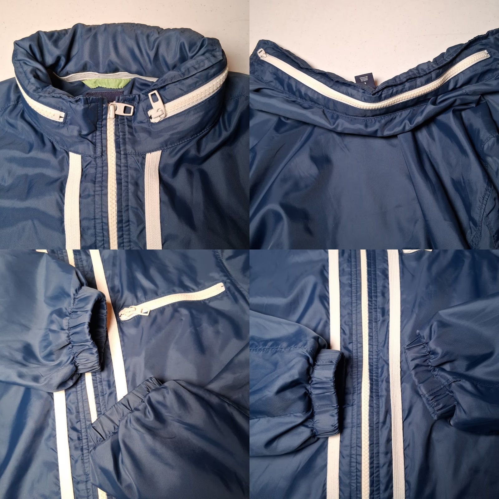 Gap VINTAGE Gap Windbreaker Jacket Men S Blue Short Full Zip Roll Away Hood Windbreaker Classic 90s Outdoor Pockets Casual Travel Size US S / EU 44-46 / 1 - 10 Thumbnail