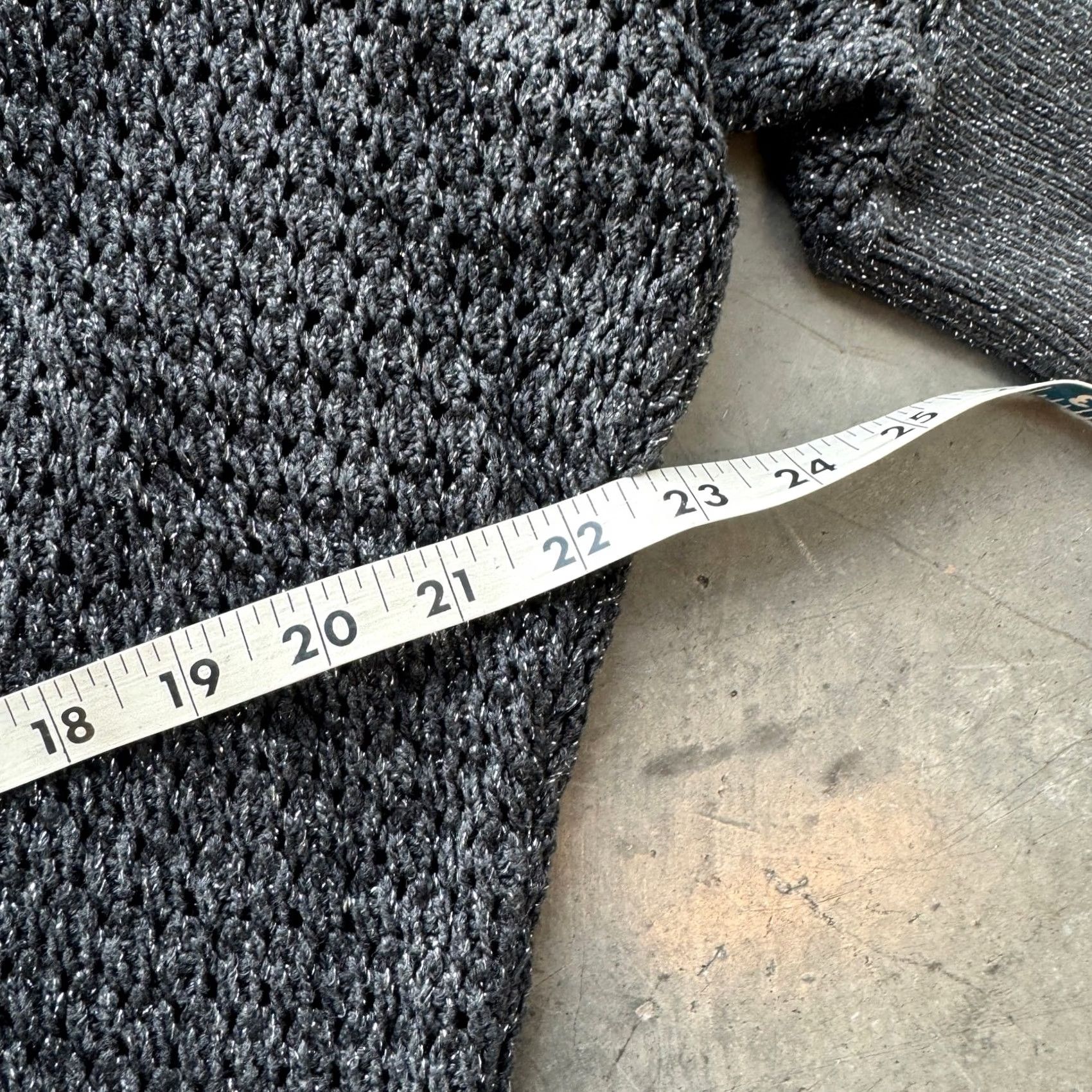 Express VINTAGE Express Grey Knit 3/4 Sleeve Shimmer Sweater Women's Small Size S / US 4 / IT 40 - 4 Thumbnail