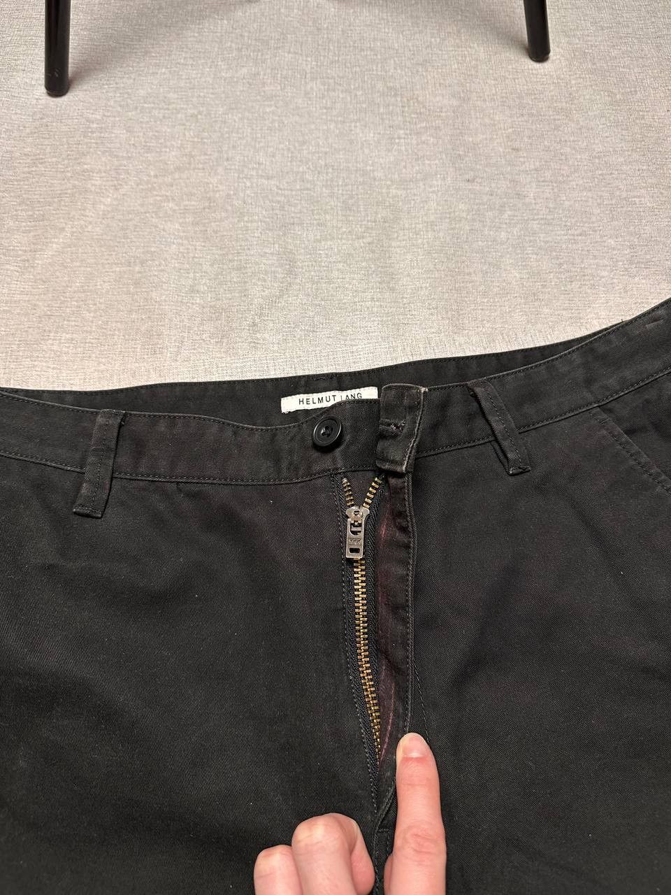 Helmut Lang Helmut Lang Black Side Adjuster Trousers Raw Hem Pants Size US 34 / EU 50 - 9 Thumbnail