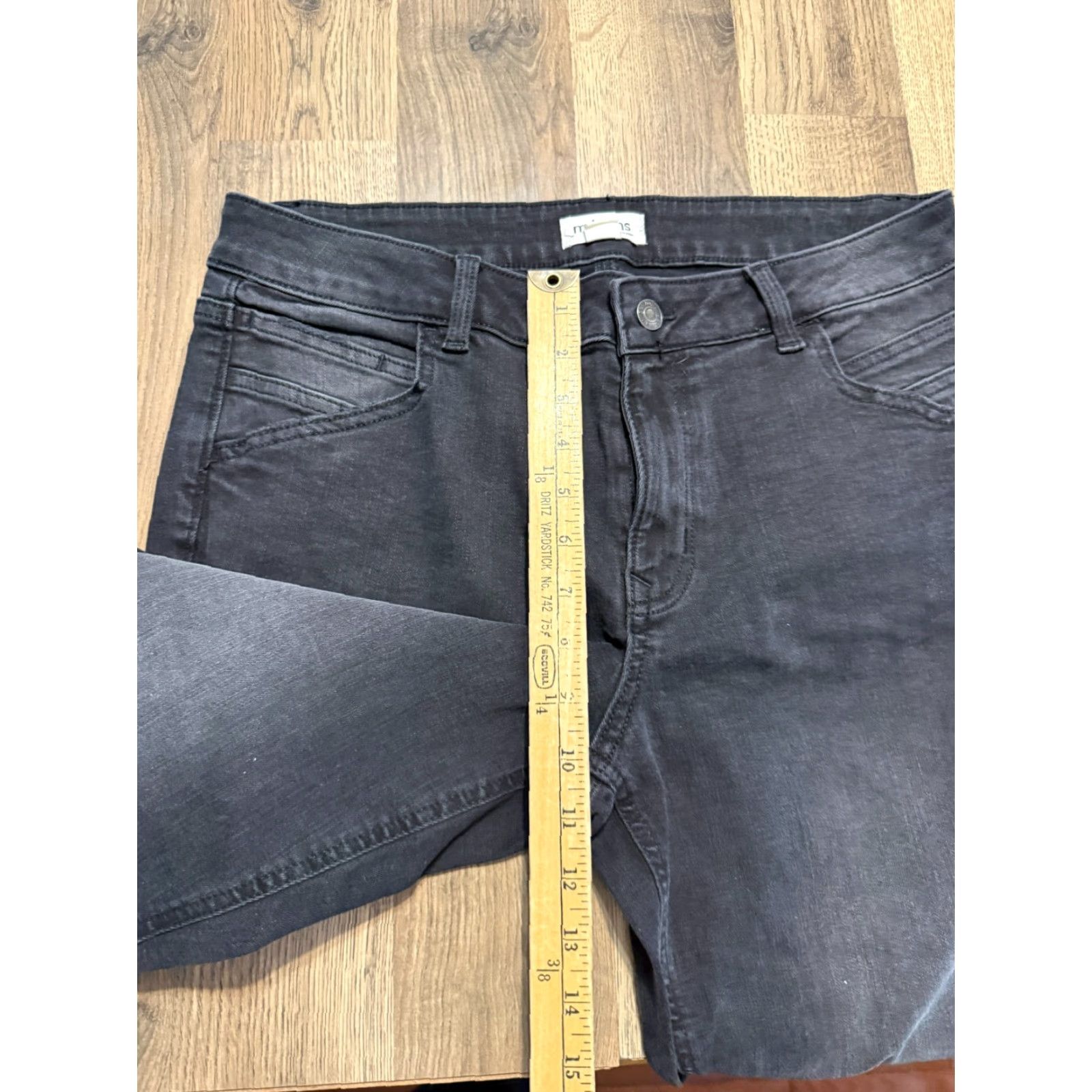 Vintage Maurices Jeans Capris Women's Size 14 Black Original Fit Pockets Button Regular Size 36" / US 14 / IT 50 - 7 Thumbnail