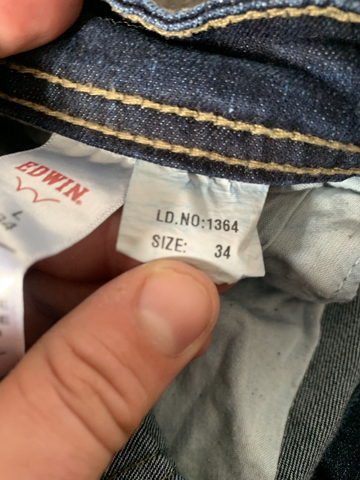 Edwin × Japanese Brand × Vintage Edwin Stretch Slim Jeans Japanese denim pants Size US 34 / EU 50 - 14 Thumbnail