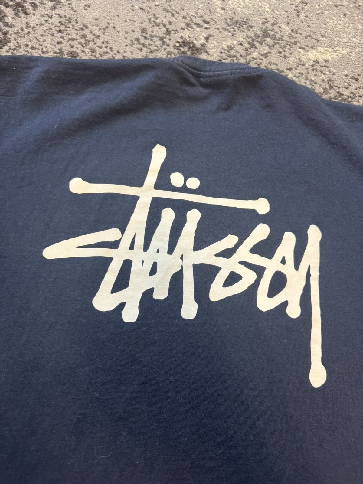 Japanese Brand × Stussy × Vintage Vintage Y2K Stussy Big Logo T Shirt Size US XL / EU 56 / 4 - 2 Thumbnail