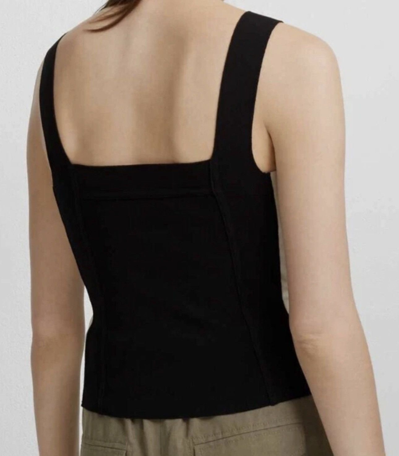 Club Monaco Club Monaco black top with white striped detail on the sides Size S / US 4 / IT 40 - 2 Thumbnail