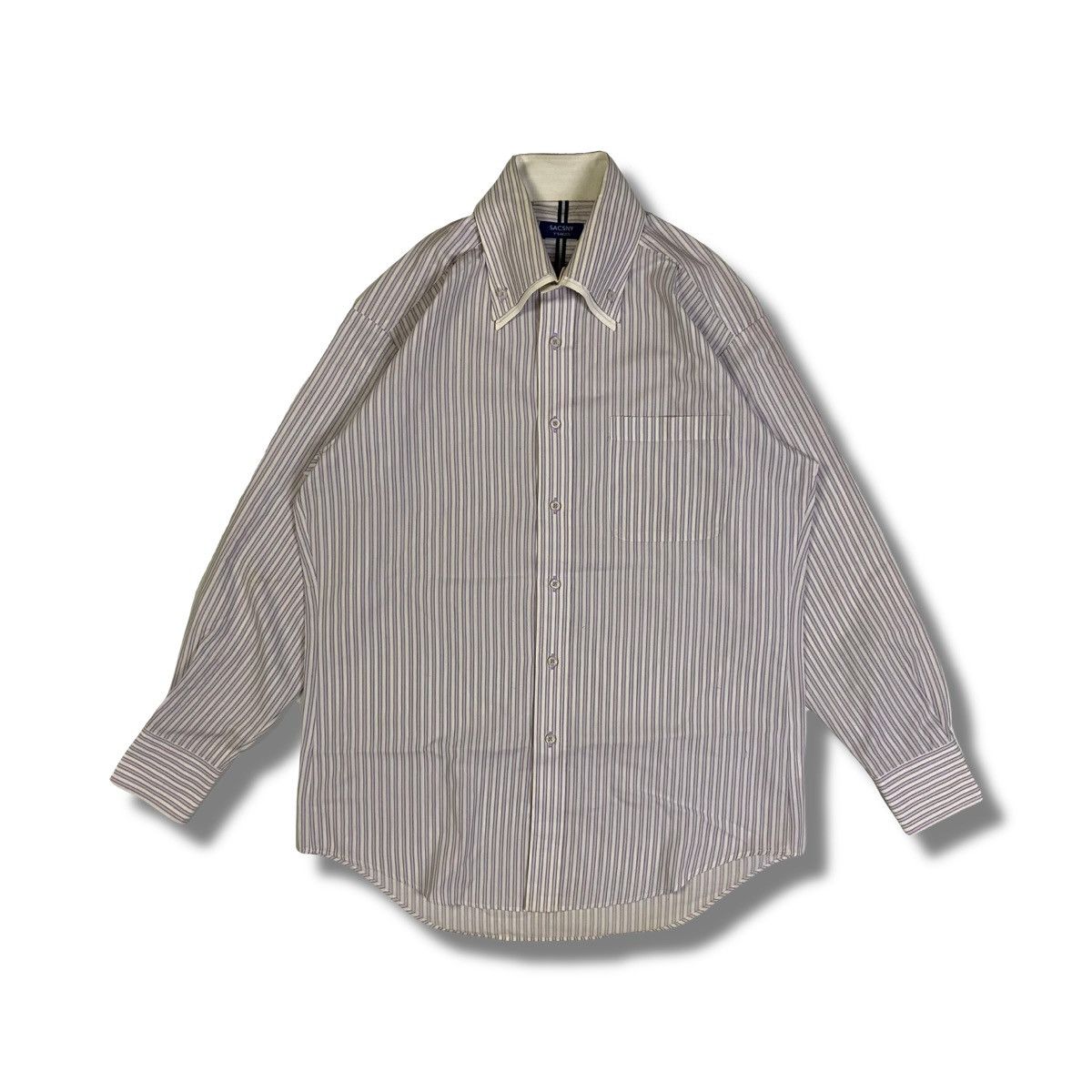 Yohji Yamamoto Y’Saccs Sacsny Stripe Button Up Size US M / EU 48-50 / 2 - 1 Thumbnail