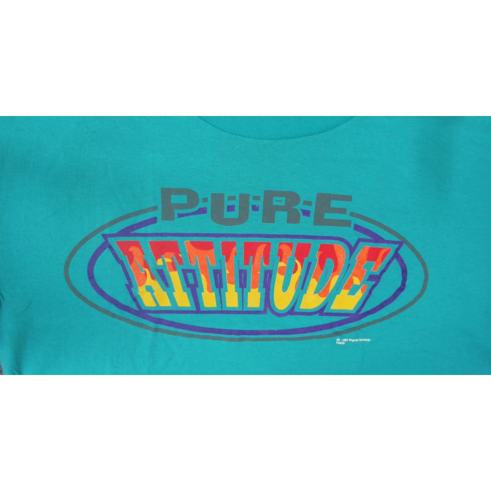 Vintage Vintage | 1994 "Pure Attitude" Boxy Single Stitch Skate Tee Size US L / EU 52-54 / 3 - 8 Thumbnail