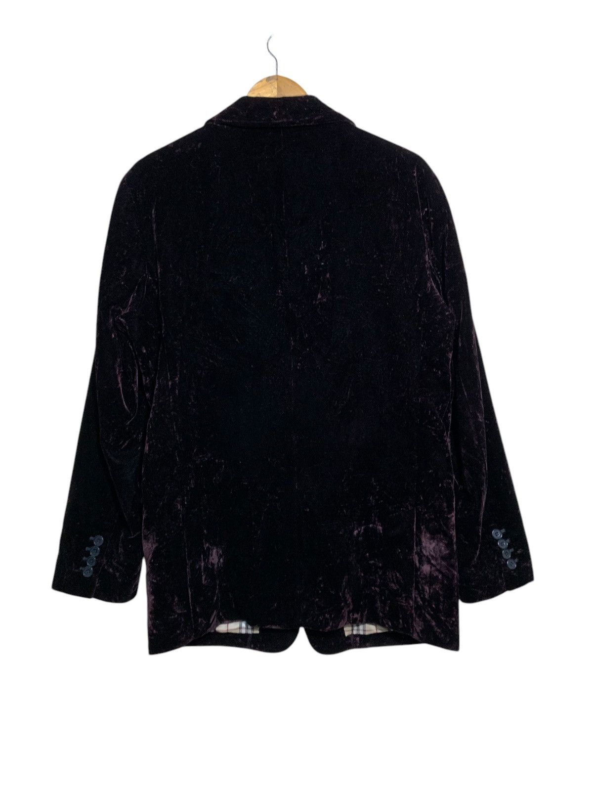 Burberry 🔥BURBERRY BLACK LABEL BURGUNDY VELVET JACKET Size US L / EU 52-54 / 3 - 6 Thumbnail