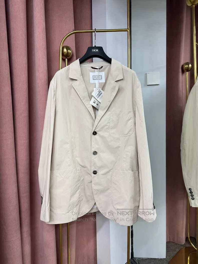 Brunello Cucinelli Brunello Cucinelli Tech Fabric Lapel Jacket Suit Jacket Size 50L - 1 Thumbnail