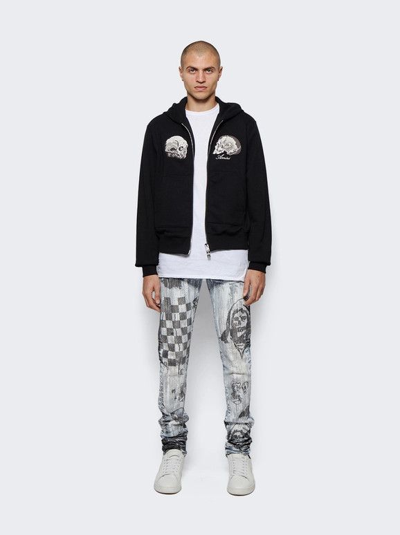 Amiri × Wes Lang o1w1db10125 Sketch Jean in Multicolor Size US 34 / EU 50 - 2 Thumbnail