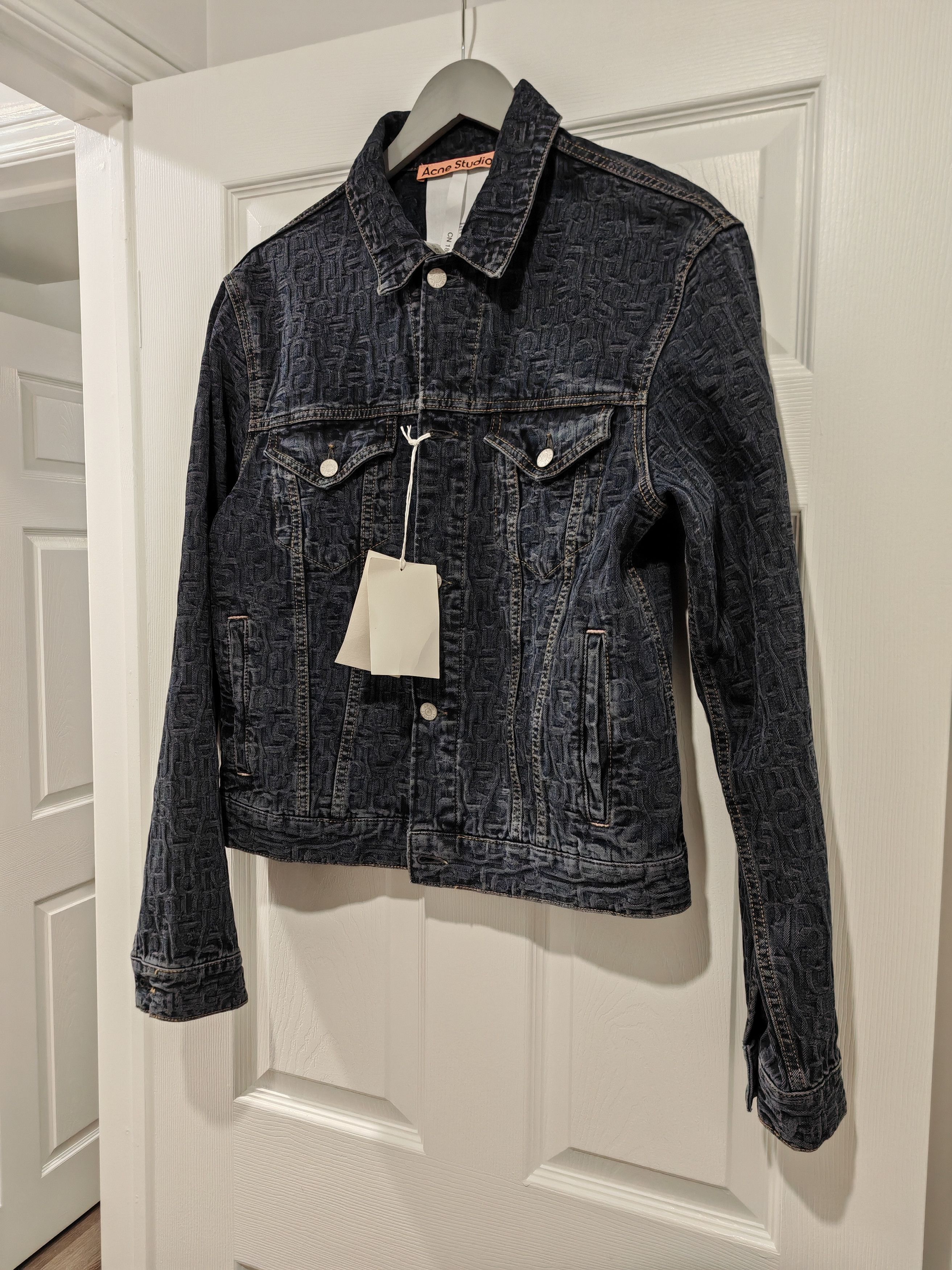 Acne Studios Rye Monogram Jacquard Denim Jacket Size US M / EU 48-50 / 2 - 6 Thumbnail