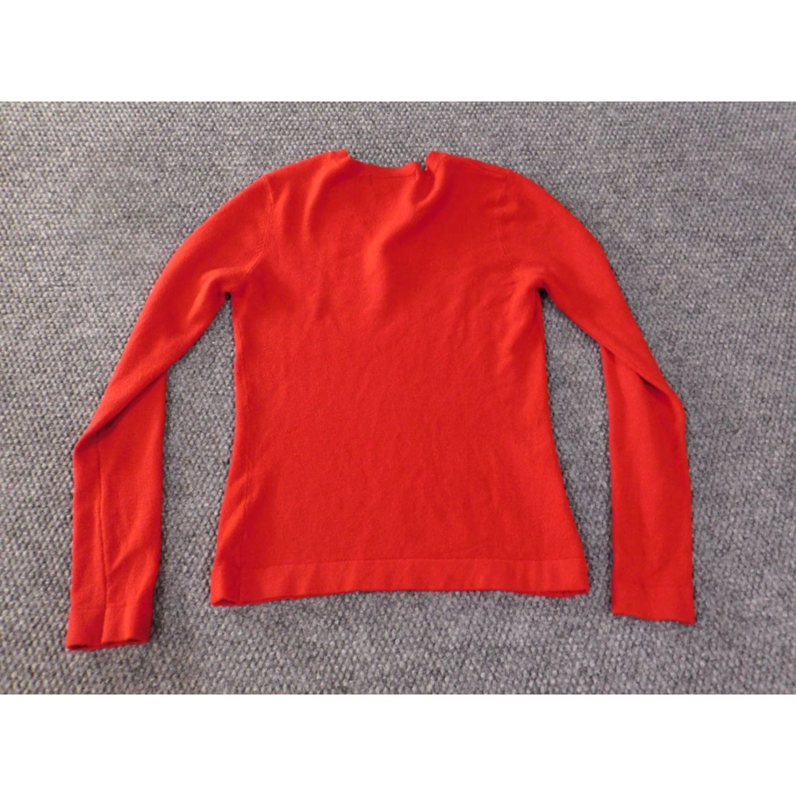 Express Express Sweater XS Womens Red Pullover V-Neck Regular Knit Stretch Nylon Acrylic Casual Size XS / US 0-2 / IT 36-38 - 7 Thumbnail