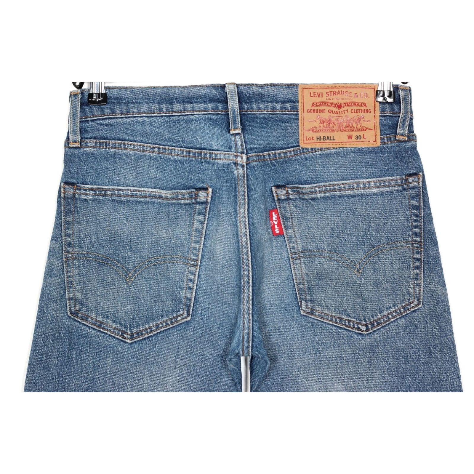Levi's VINTAGE LEVI’S HI-BALL Roll PREMIUM Big E Slim Tapered Jeans Men W30 DZ6937 Size US 30 / EU 46 - 4 Thumbnail