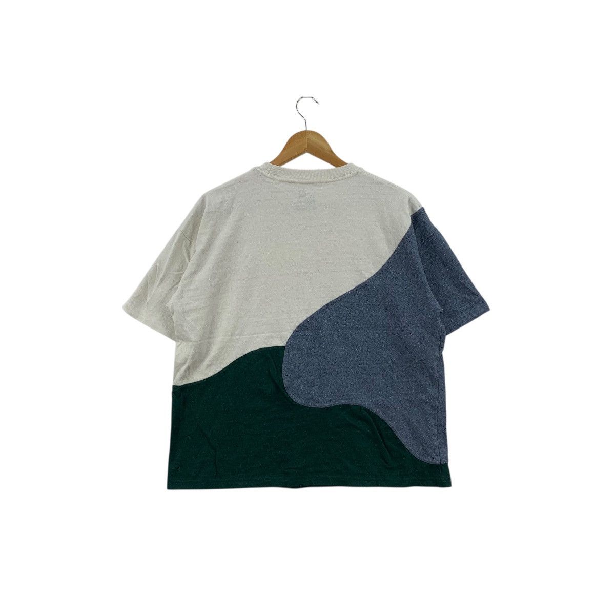 go slow caravan GO SLOW CARAVAN x BRICO Patchwork Tee Shirt Top Size L / US 10 / IT 46 - 6 Thumbnail