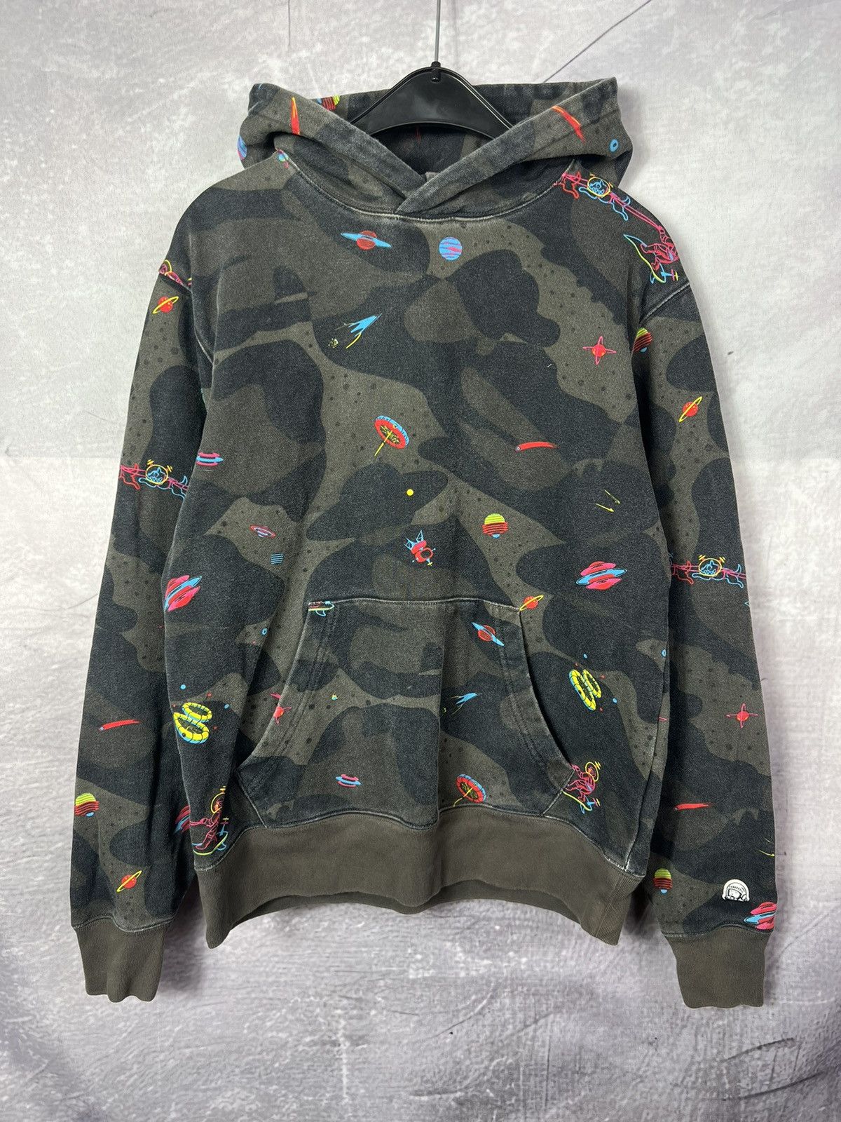 Billionaire Boys Club Camo Heavy Cotton Faded Hoodie
