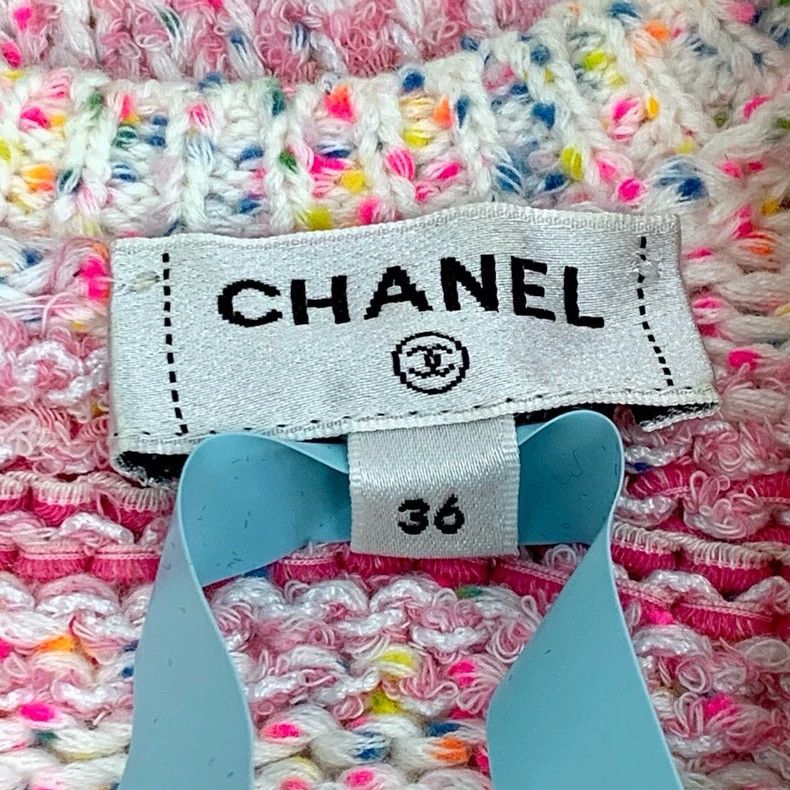 Chanel Chanel 24C pink striped love inlaid cotton round-neck slee Size XS / US 0-2 / IT 36-38 - 6 Thumbnail