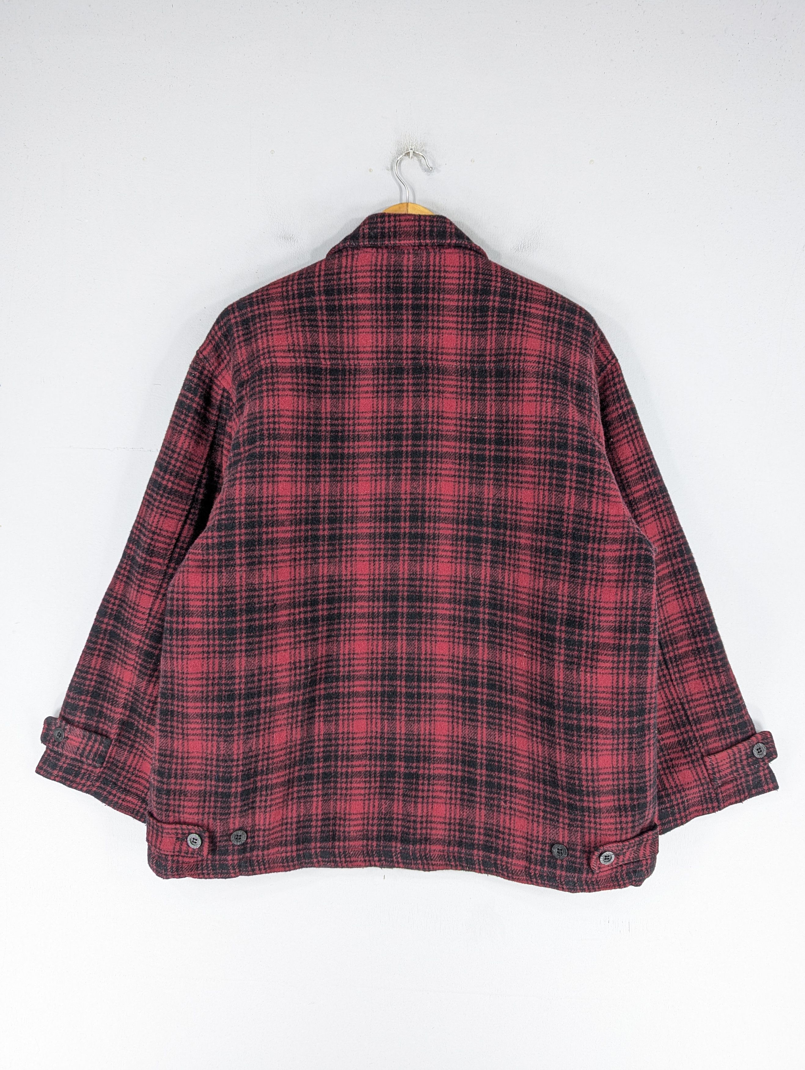 Johnbull Vintage JOHNBULL Wool Checked Quilted Zipper Jacket Size US L / EU 52-54 / 3 - 13 Thumbnail