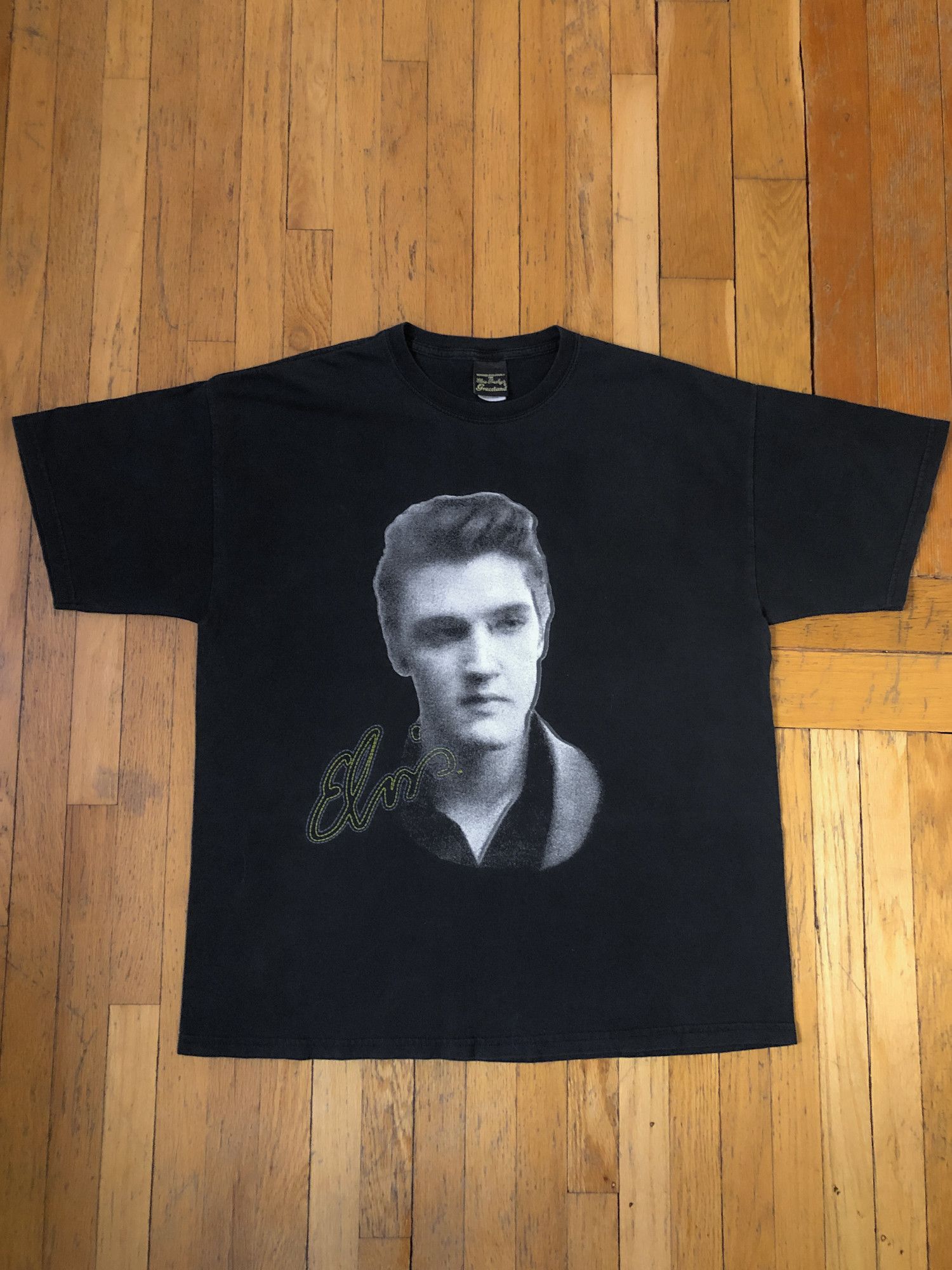 Band Tees × Vintage 1999 'Elvis Presley' Music T-Shirt Size US XL / EU 56 / 4 - 2 Thumbnail