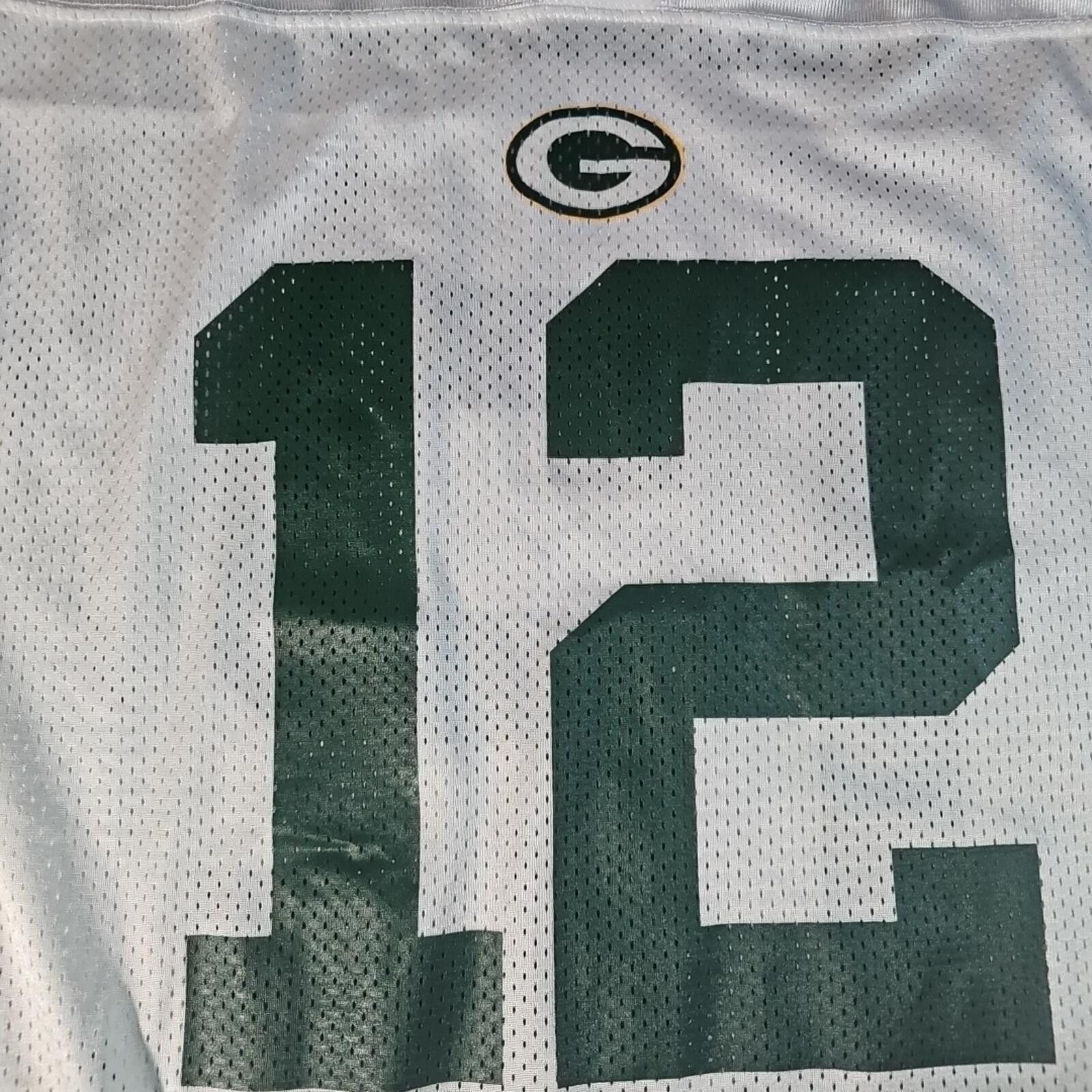 Reebok Reebok L White Green Bay Packers Jersey Size ONE SIZE - 3 Thumbnail