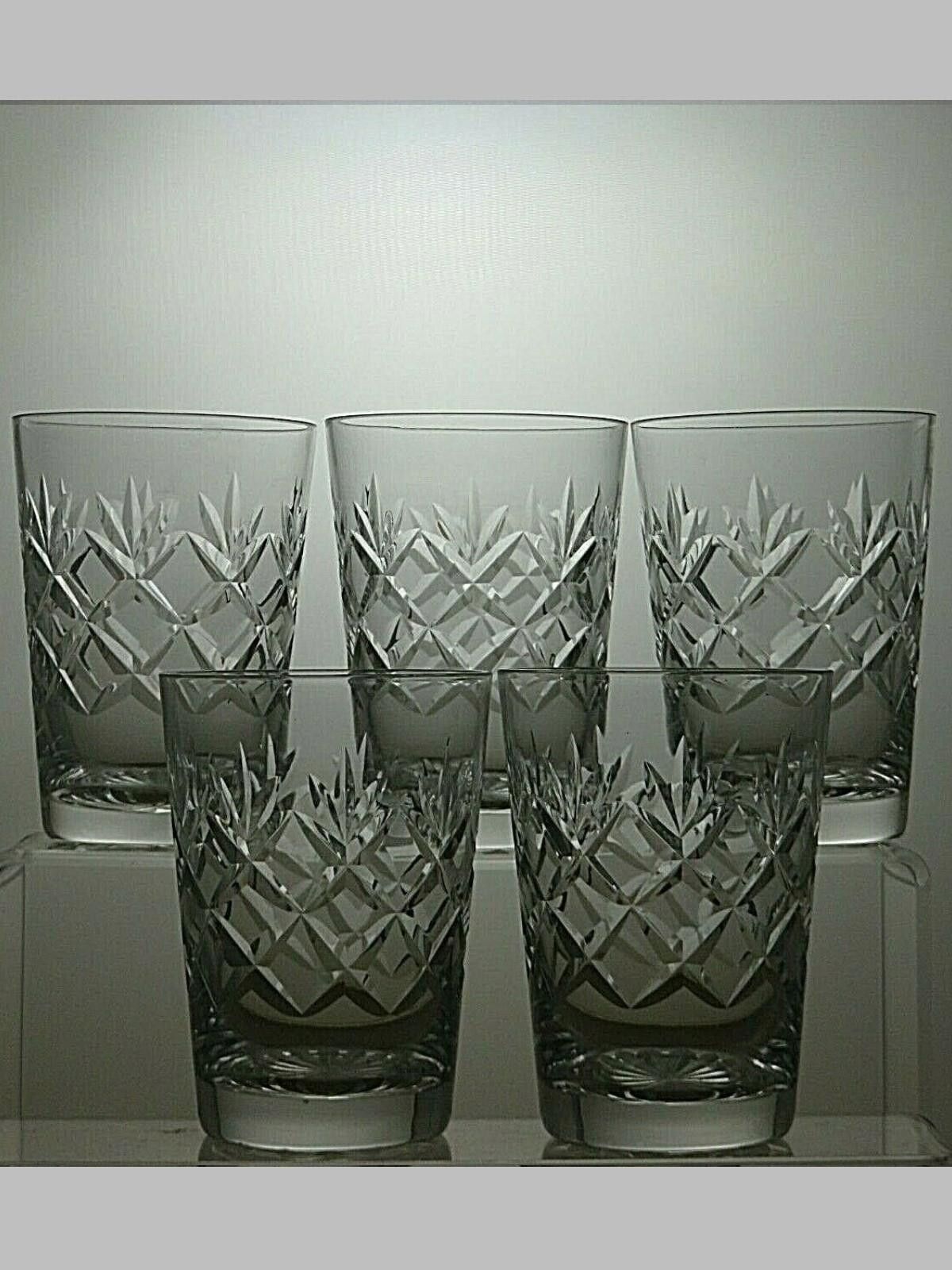 Other Webb Corbett Crystal Cut Glass Set Of 5 Tumblers 4 1/8" Size ONE SIZE - 1 Thumbnail