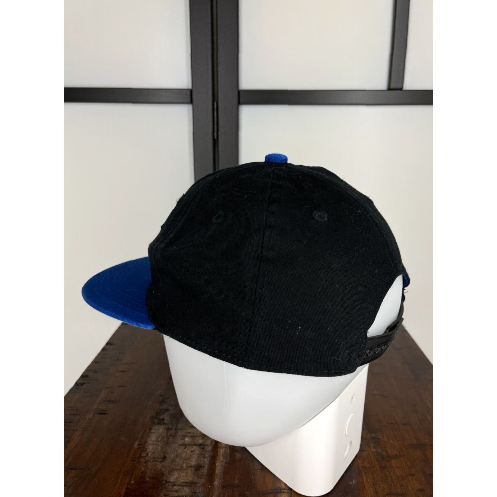 Vintage Melonwear Hat Cap Snap Back Adult OS Blue Black 100% Cotton AHL Melonwear Size ONE SIZE - 5 Thumbnail