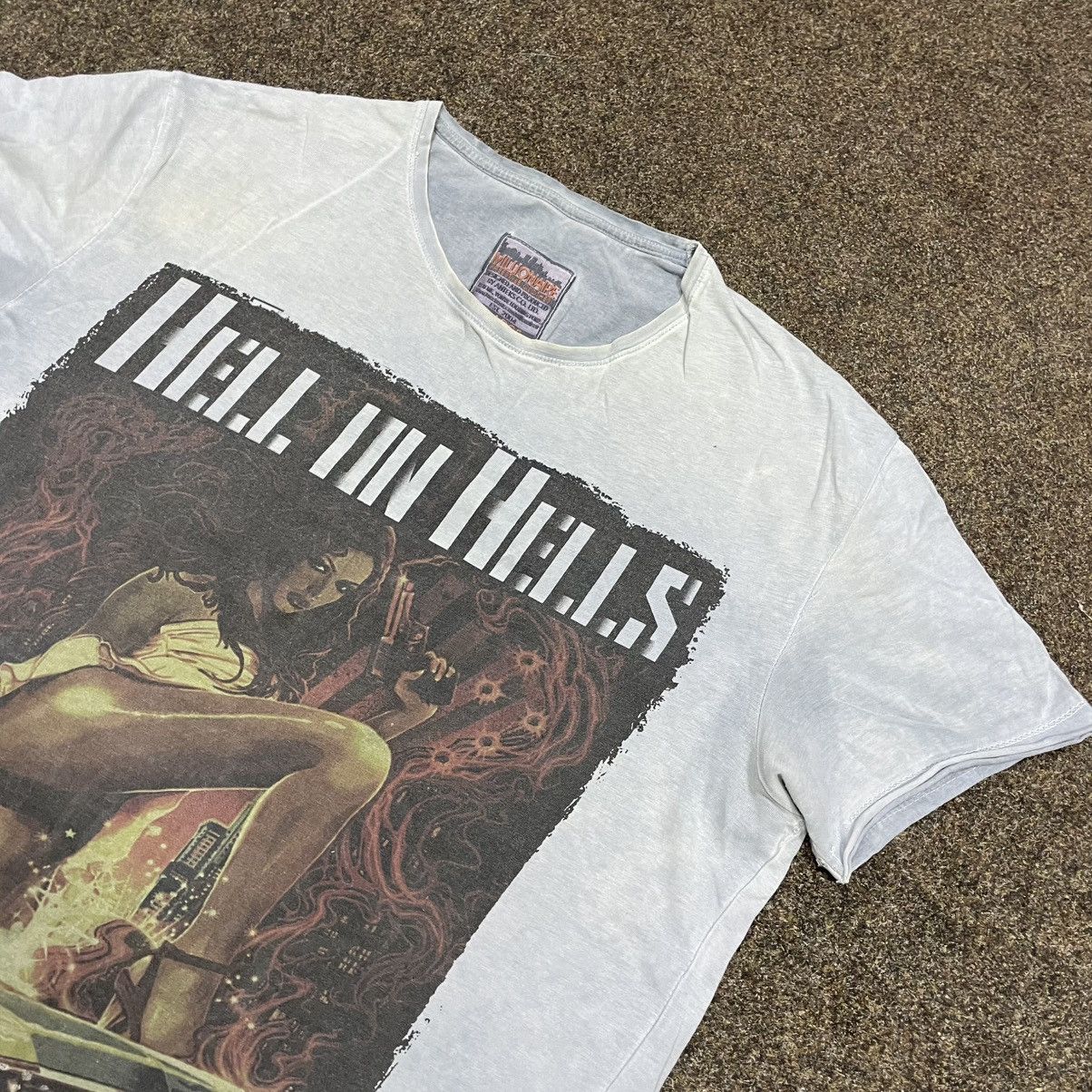 Vintage Vintage Y2K Sun Faded Graphic Tee Horror Grunge Streetwear L Size US L / EU 52-54 / 3 - 4 Thumbnail