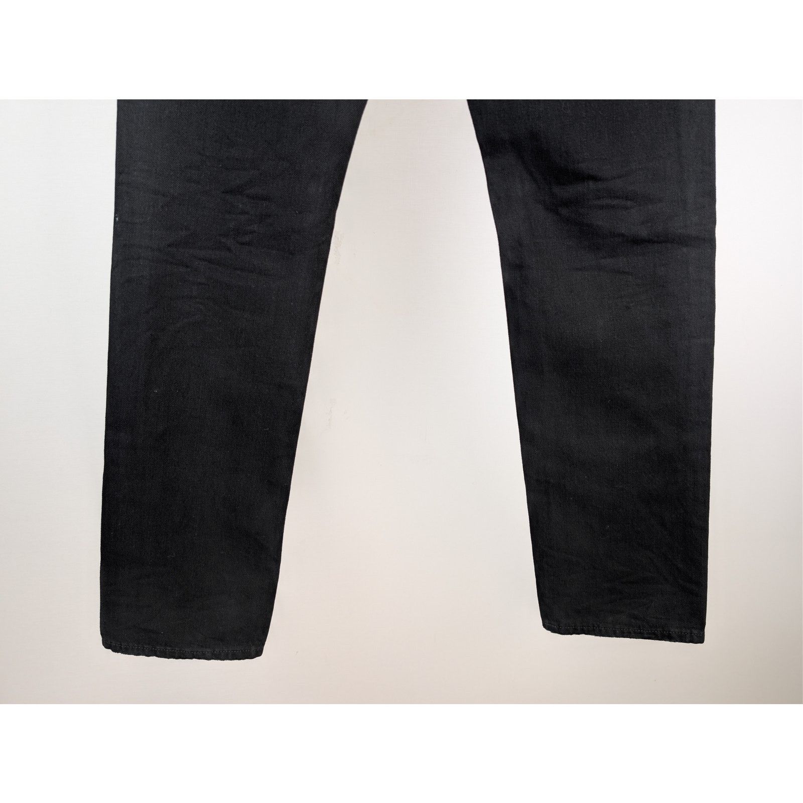 Saint Laurent Paris o1rshd1 Straight Baggy Denim Jeans in Oklahoma Black Size US 29 - 13 Thumbnail