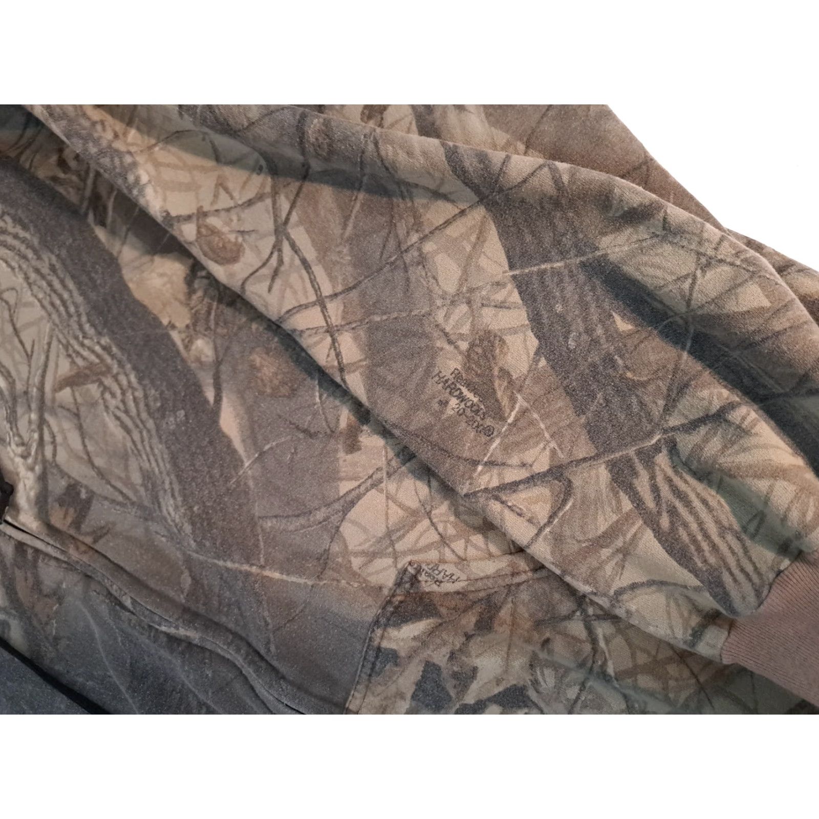 Vintage ACE USA Camouflage Full Zip Hooded Jacket Sweatshirt 2XL Men Regular Fleece Pockets Hooded Camouflage USA 28in 27in pit to pit (Ace) Size US XXL / EU 58 / 5 - 5 Thumbnail