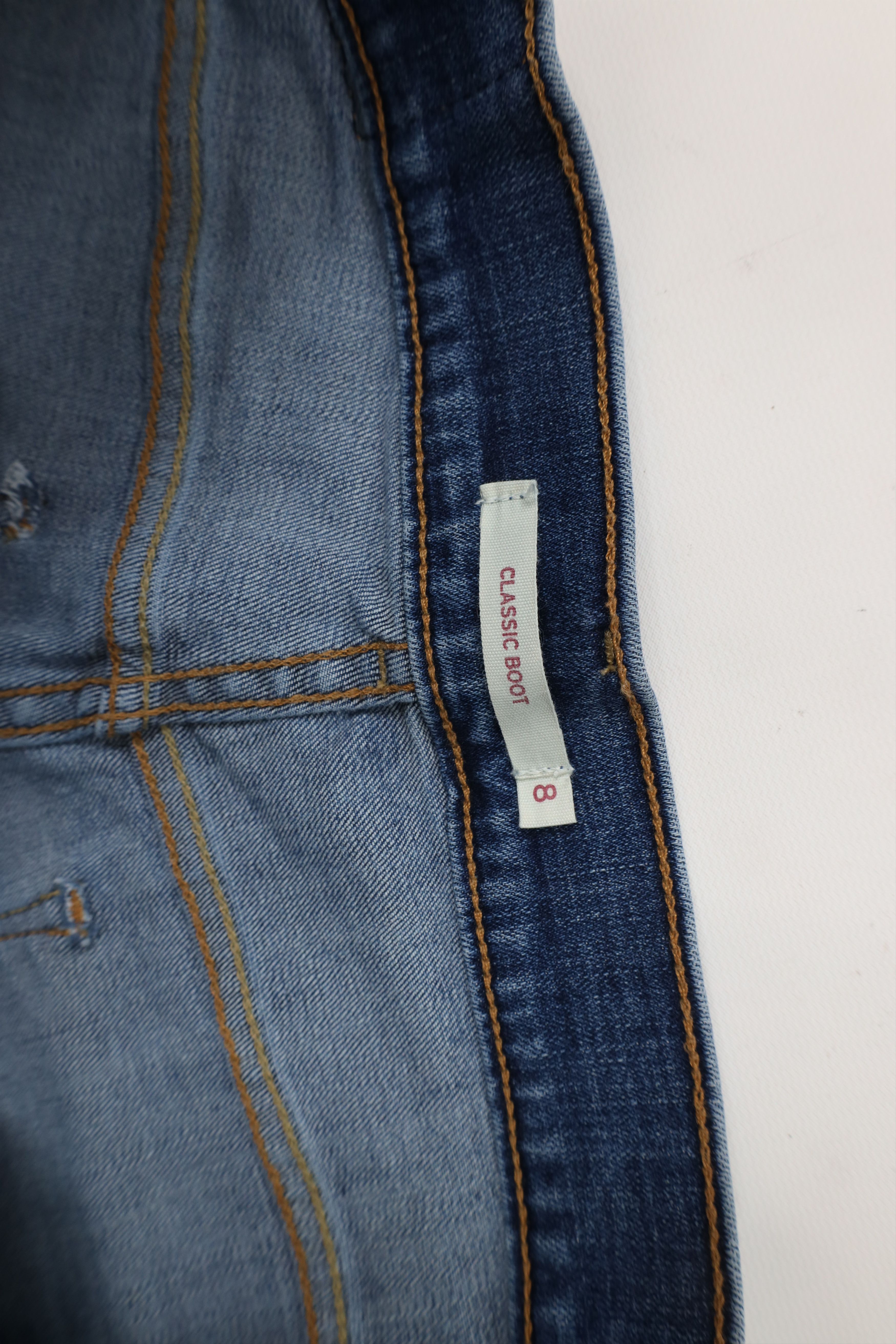 Levi's × Vintage Vintage Y2K Levis Stretch Flared Bootcut Denim Jeans Size 30" / US 8 / IT 44 - 8 Thumbnail