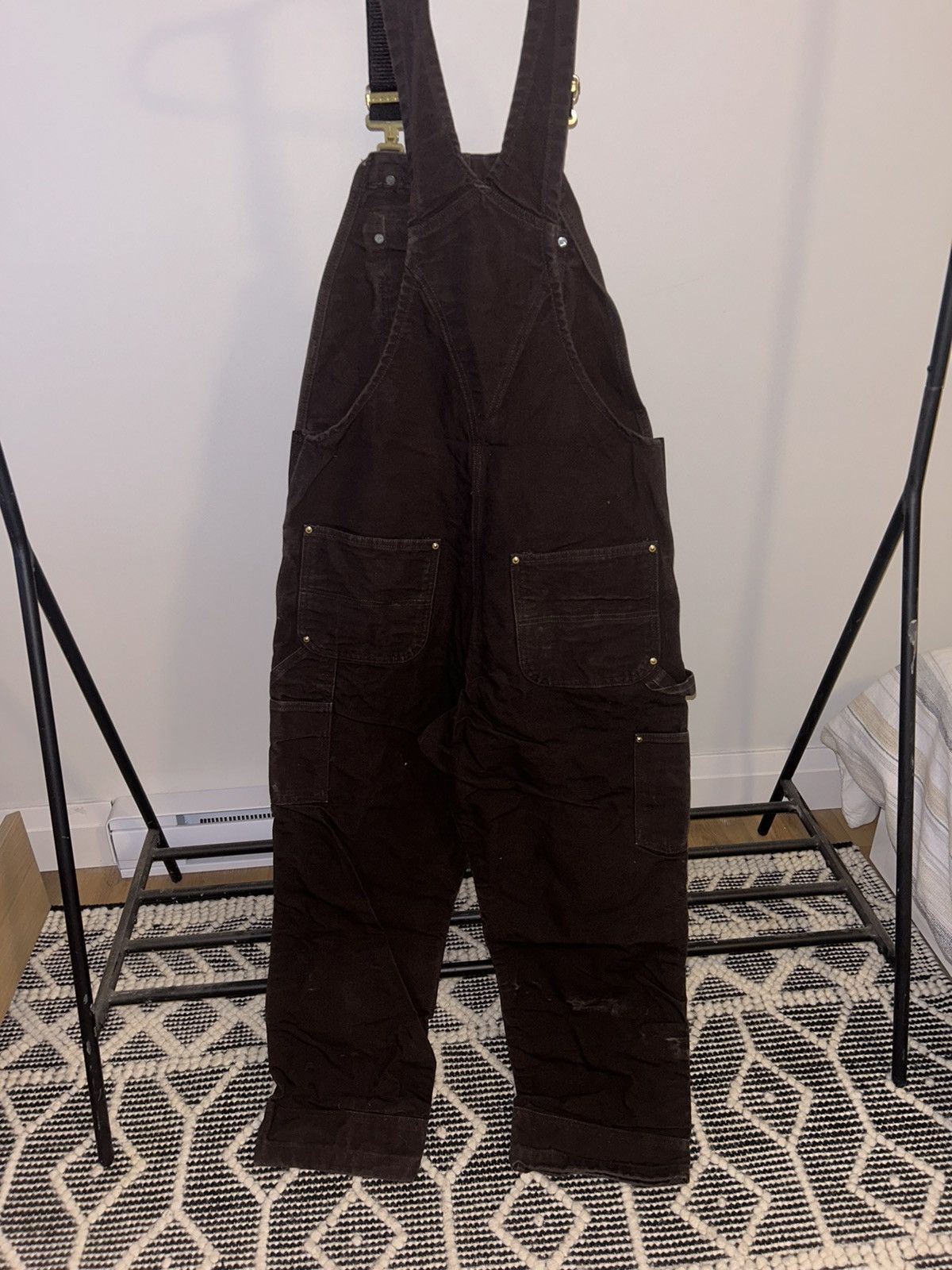Carhartt Dark Brown Double Knee Carhartt Overalls Size US 34 / EU 50 - 4 Thumbnail