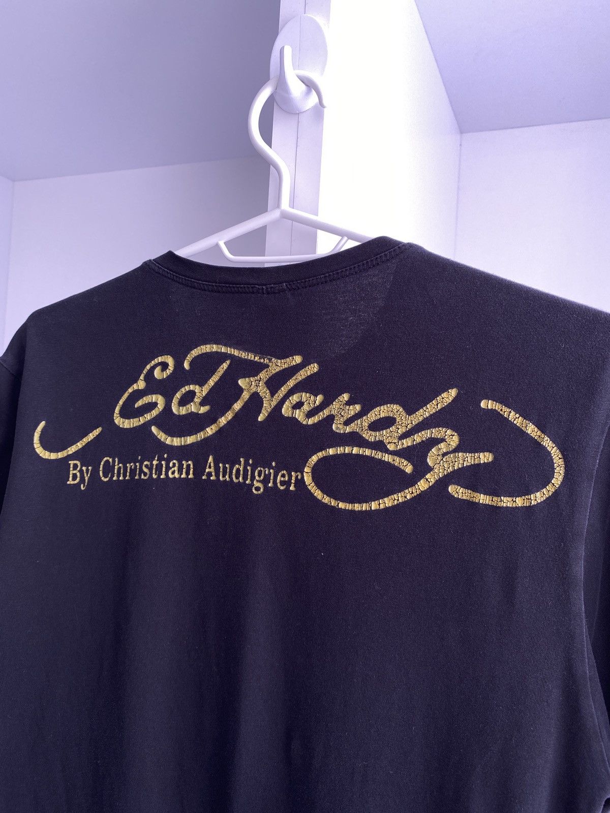 Ed Hardy × Vintage Vintage Ed Hardy Women’s tee shirt Y2k style Size M / US 6-8 / IT 42-44 - 10 Thumbnail